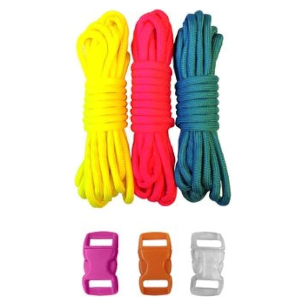Kit de Artesanía Paracord Planet 550lb Tipo III con Hebillas