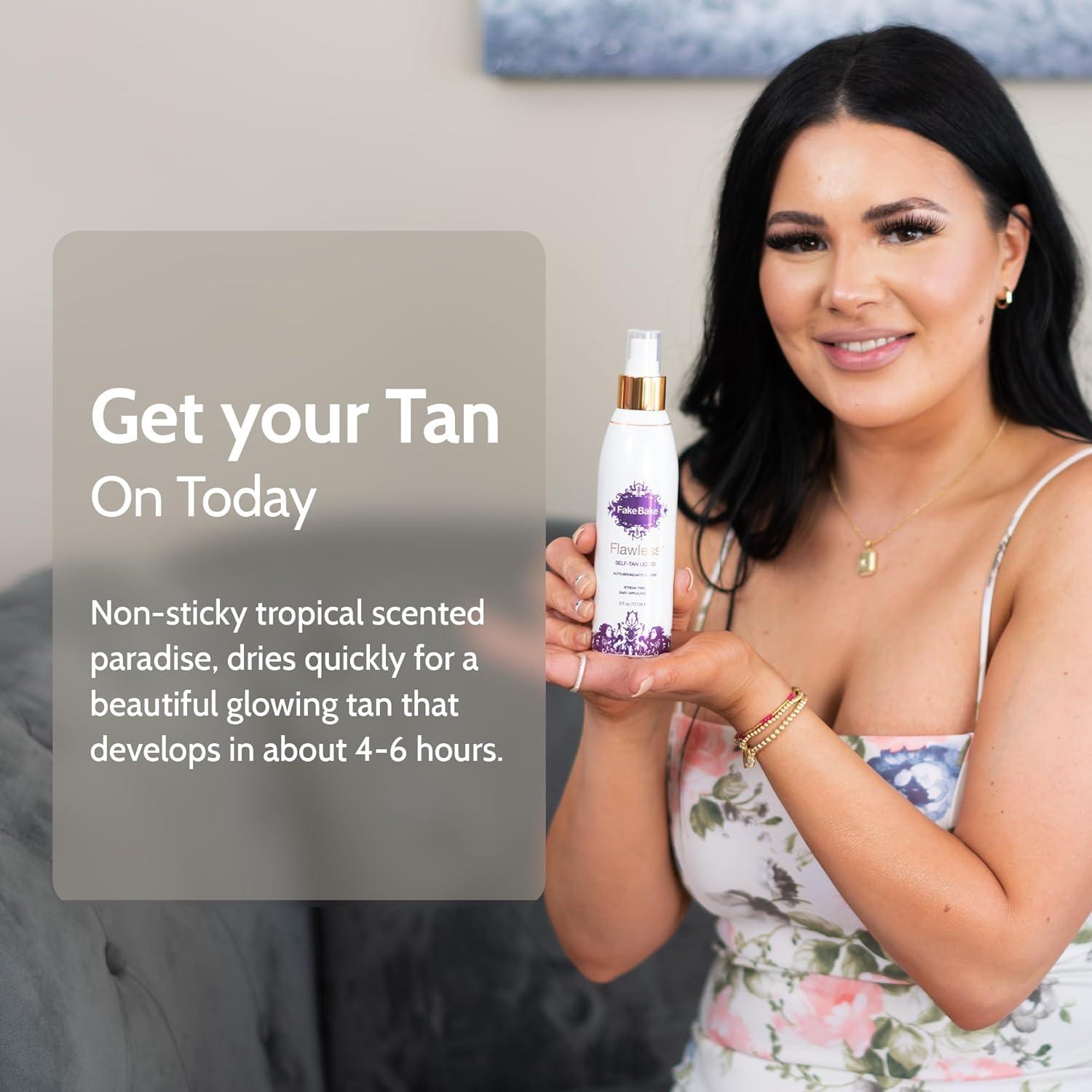 Fake Bake Autobronceador Líquido 177 ml con Mitón Profesional