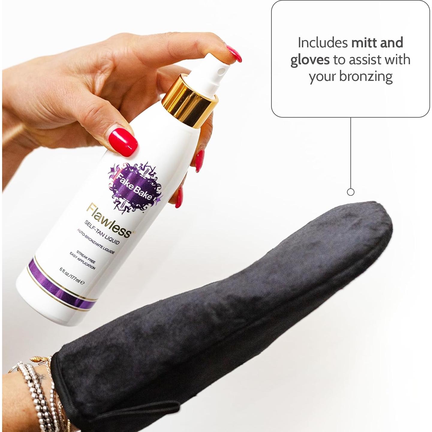 Fake Bake Autobronceador Líquido 177 ml con Mitón Profesional