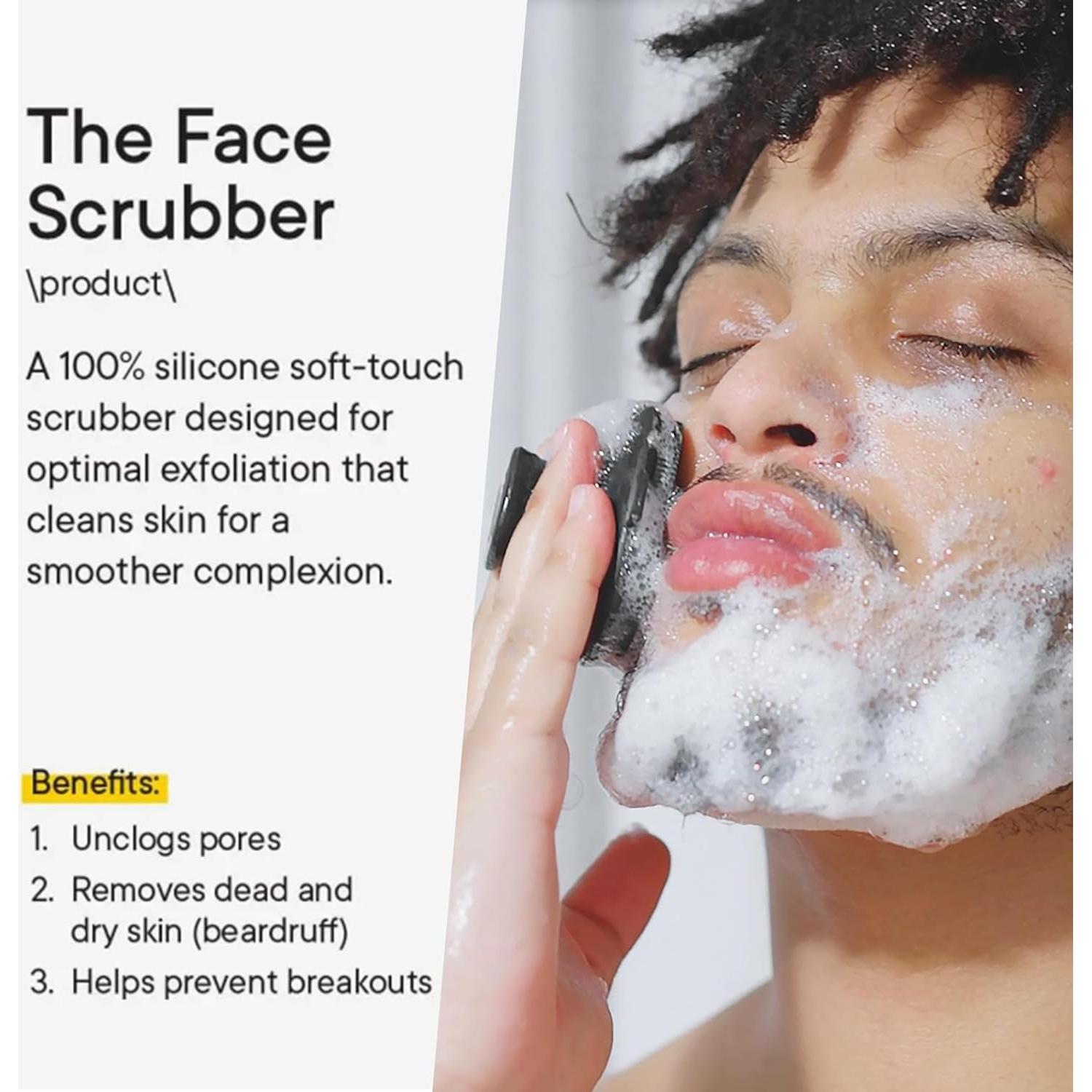 Limpiador Facial de Silicona VWMYQ Negro - Cepillo Exfoliante Impermeable