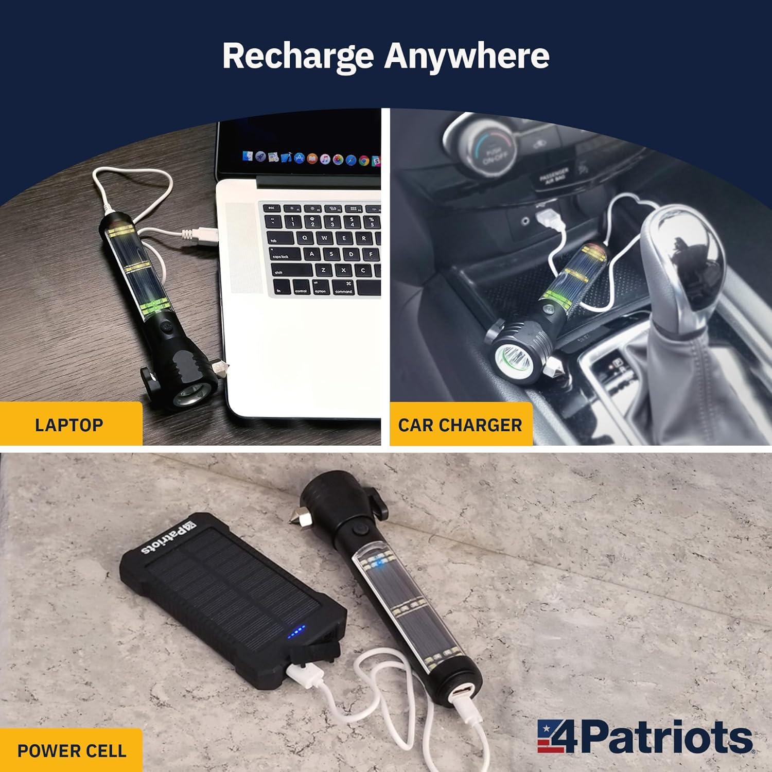 Linterna LED recargable 4Patriots HaloXT 2000 mAh 3 modos