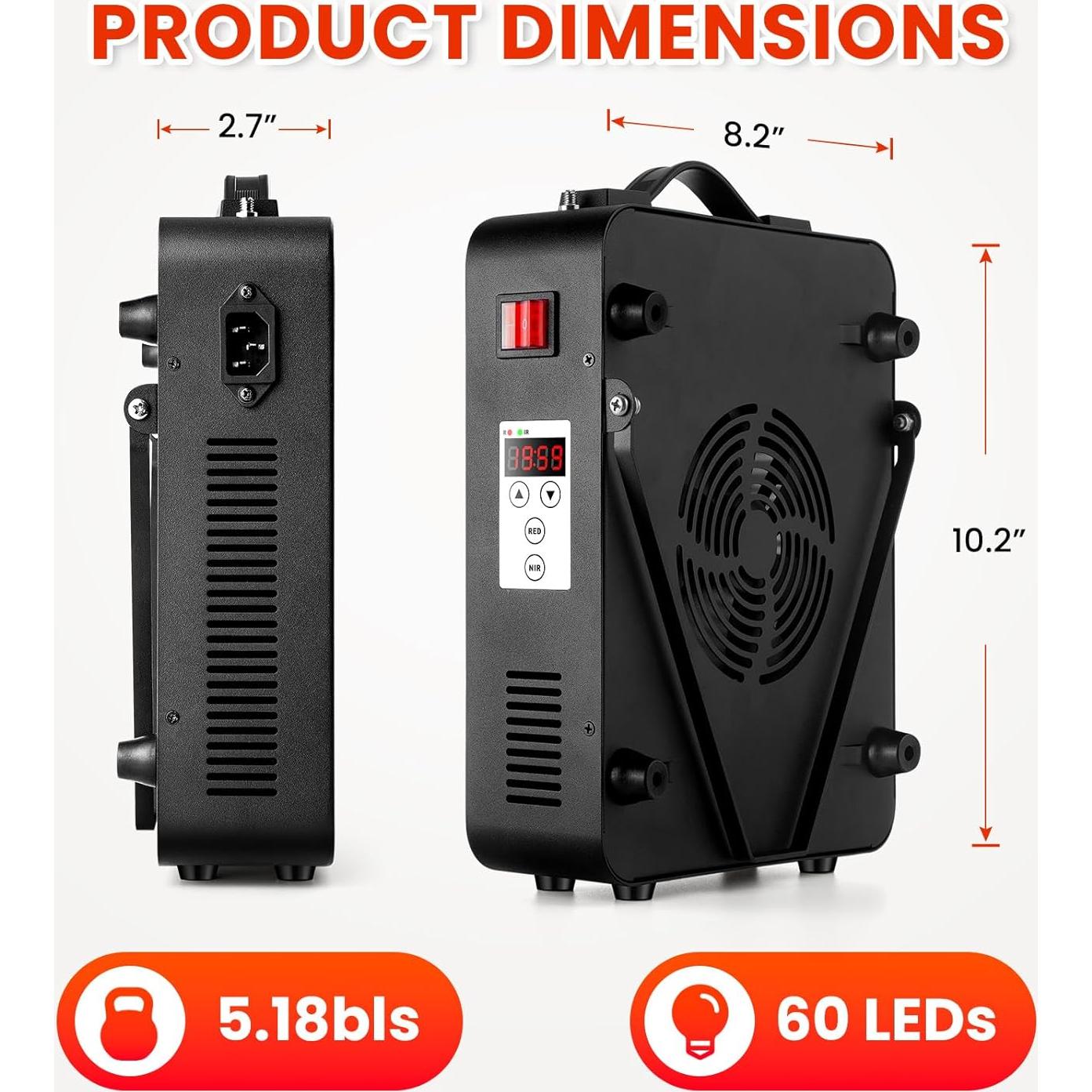 Panel de Terapia de Luz Roja Viconor 300W 660nm 850nm