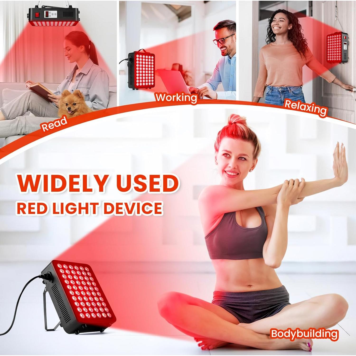 Panel de Terapia de Luz Roja Viconor 300W 660nm 850nm