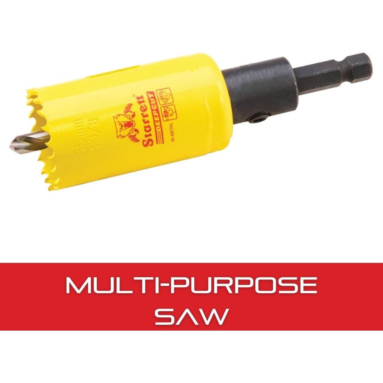 Sierra de Agujero Starrett ADCH0138 5.08 cm HSS para Metal y Madera