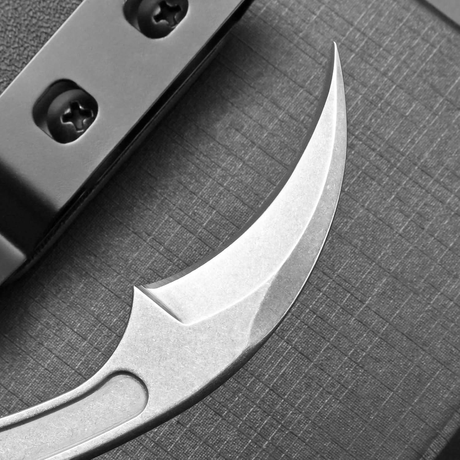 Cuchillo Ccanku C1102 EDC 13 cm D2 Acero Inoxidable Plata