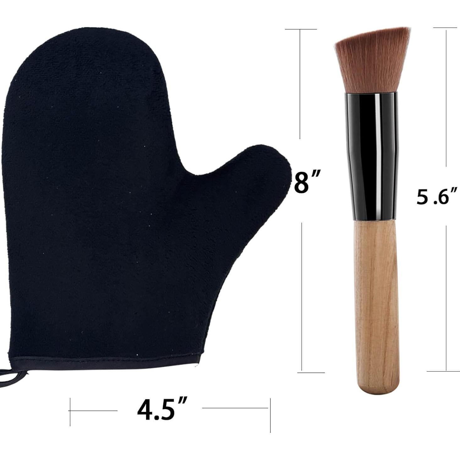 Juego de Aplicador de Autotanning TSAIYI 2 Piezas - Guante y Brocha