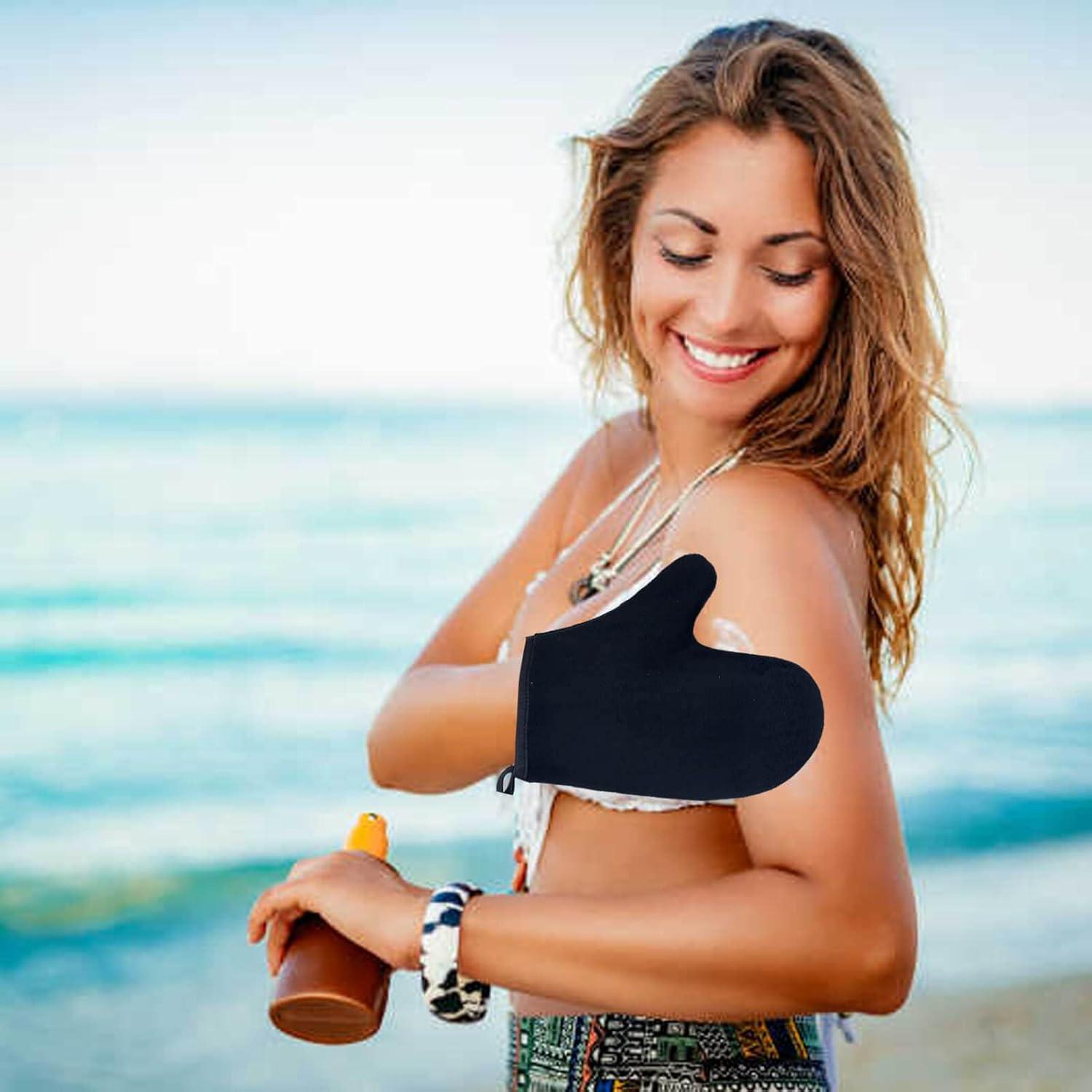 Juego de Aplicador de Autotanning TSAIYI 2 Piezas - Guante y Brocha