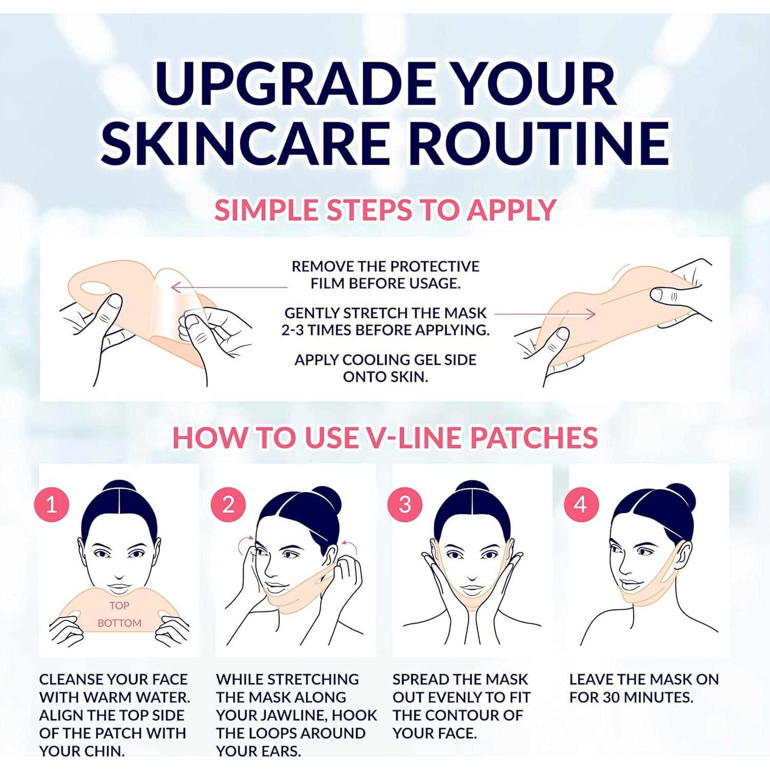 Mascarilla Facial Stylia V Line Lifting - Colágeno 7PC