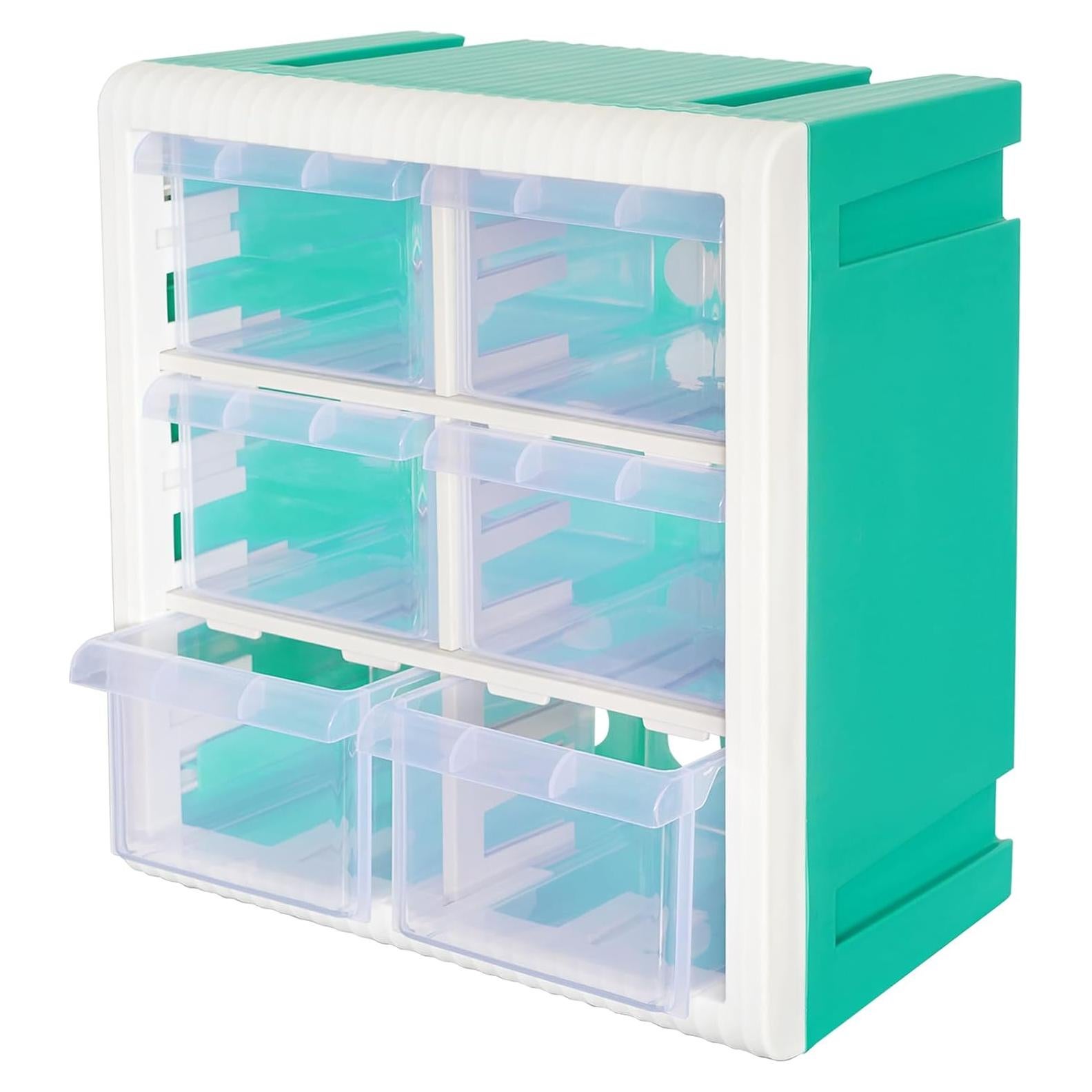 Cajas de Almacenamiento Aerkaa con 6 Cajones Cian