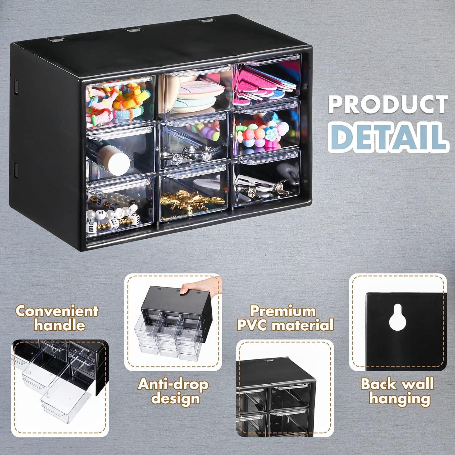 Organizador de Cajones Mini Amyhill 6 Pcs 9 Cajones Negro