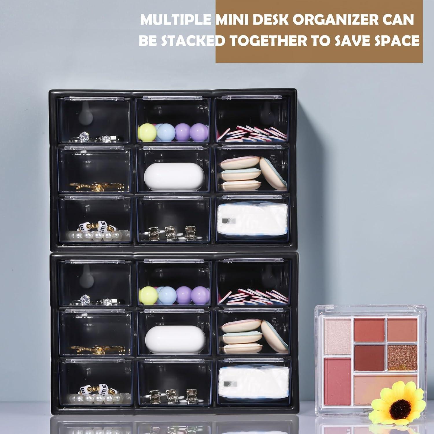 Organizador de Cajones Mini Amyhill 6 Pcs 9 Cajones Negro