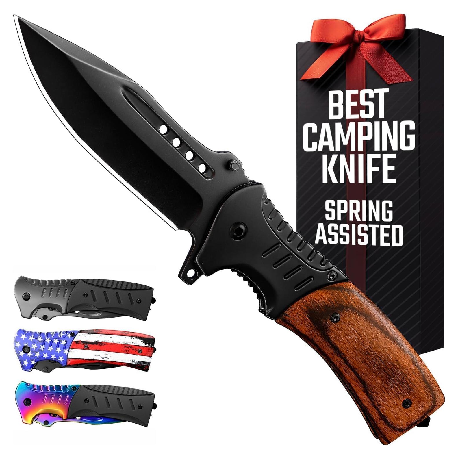 Cuchillo de bolsillo Grand Way 21.96 cm asistido resorte