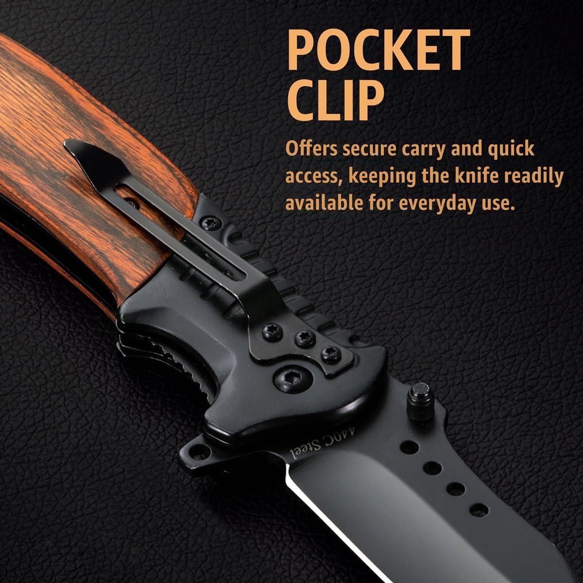 Cuchillo de bolsillo Grand Way 21.96 cm asistido resorte