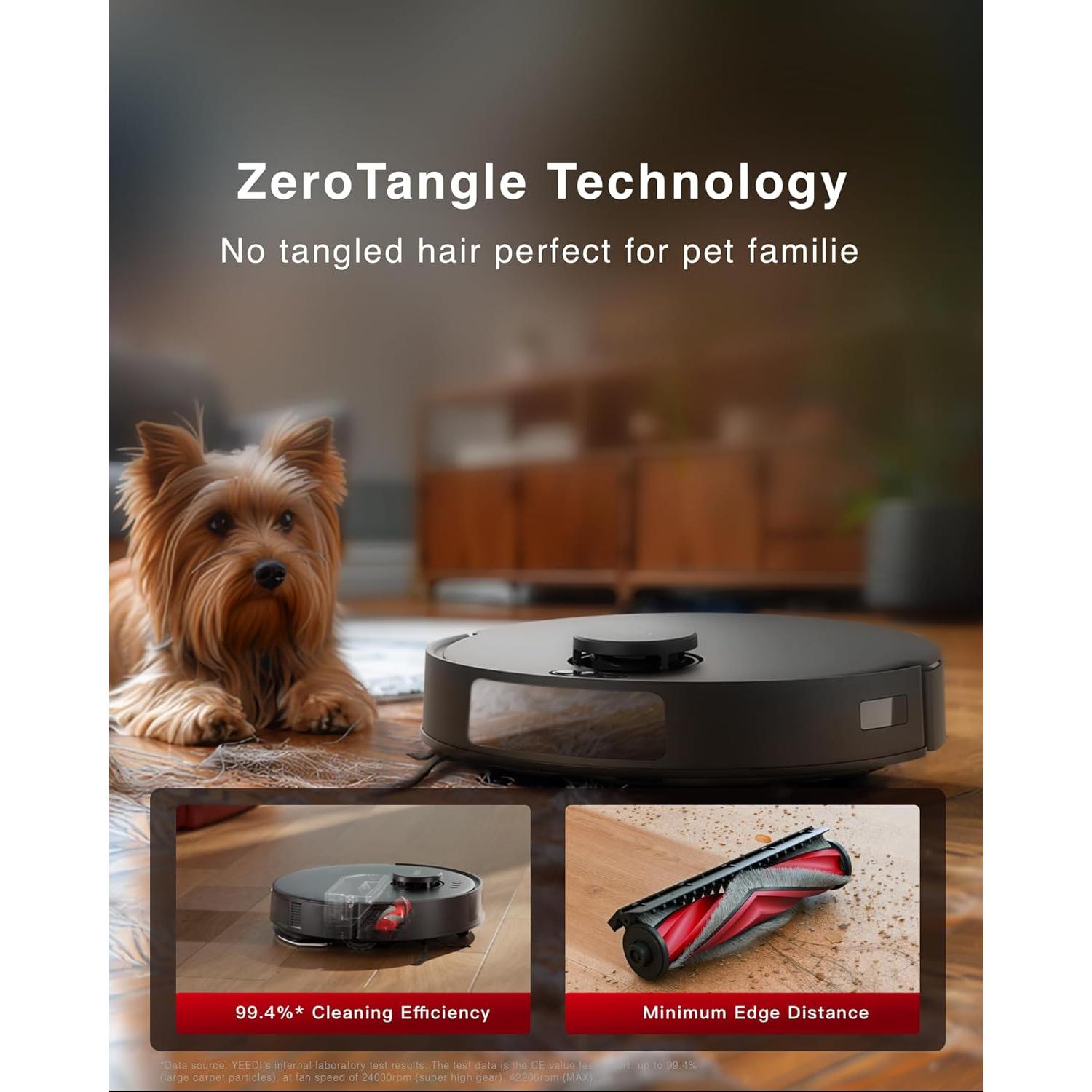 Yeedi C12 PRO Plus Robot Vacuum + Washable Mop Pads *3