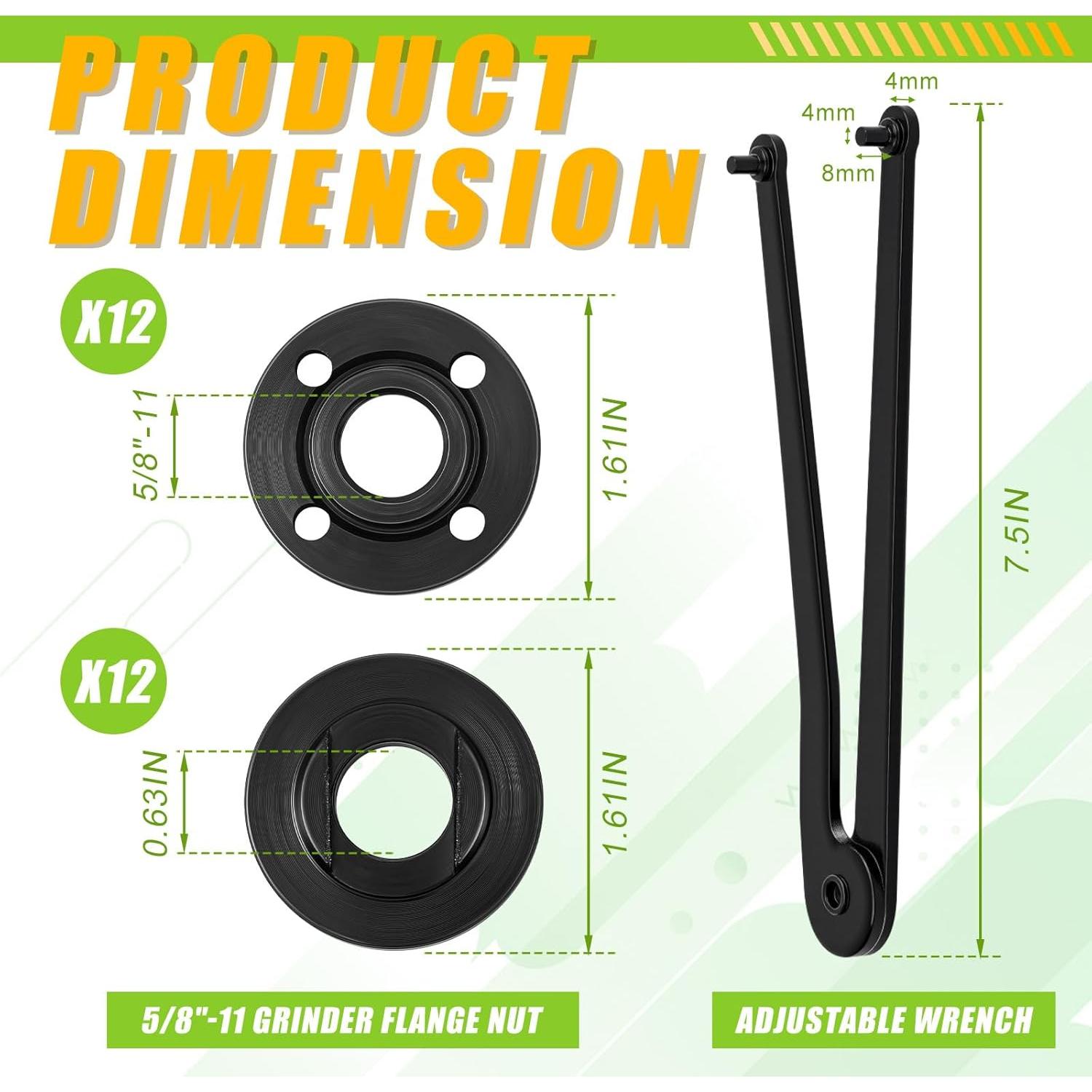 Kit Llave Universal para Amoladora Angular Hicarer 25 Pcs