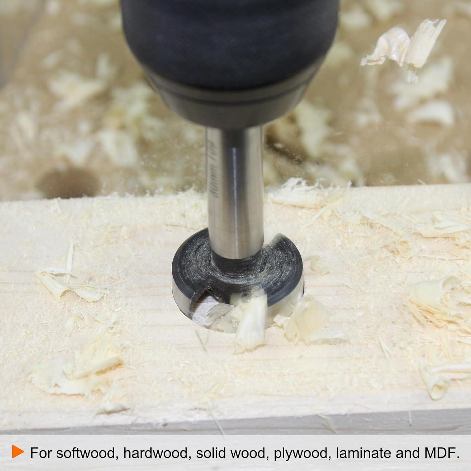 Broca Forstner 25mm HARFINGTON Carburo de Tungsteno 3 Cortadores