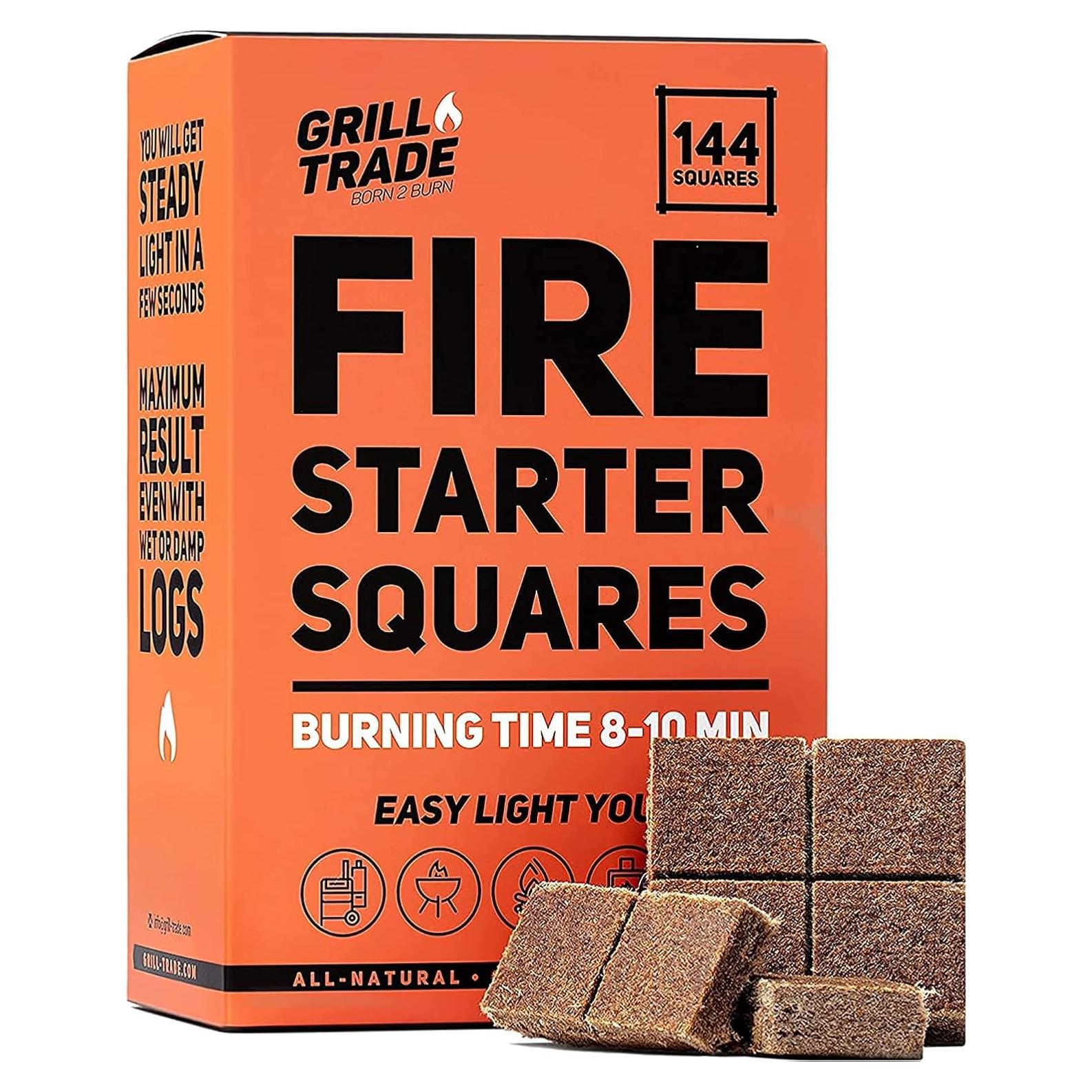 Cubos de Encendido Grill Trade 144 Piezas Naturales