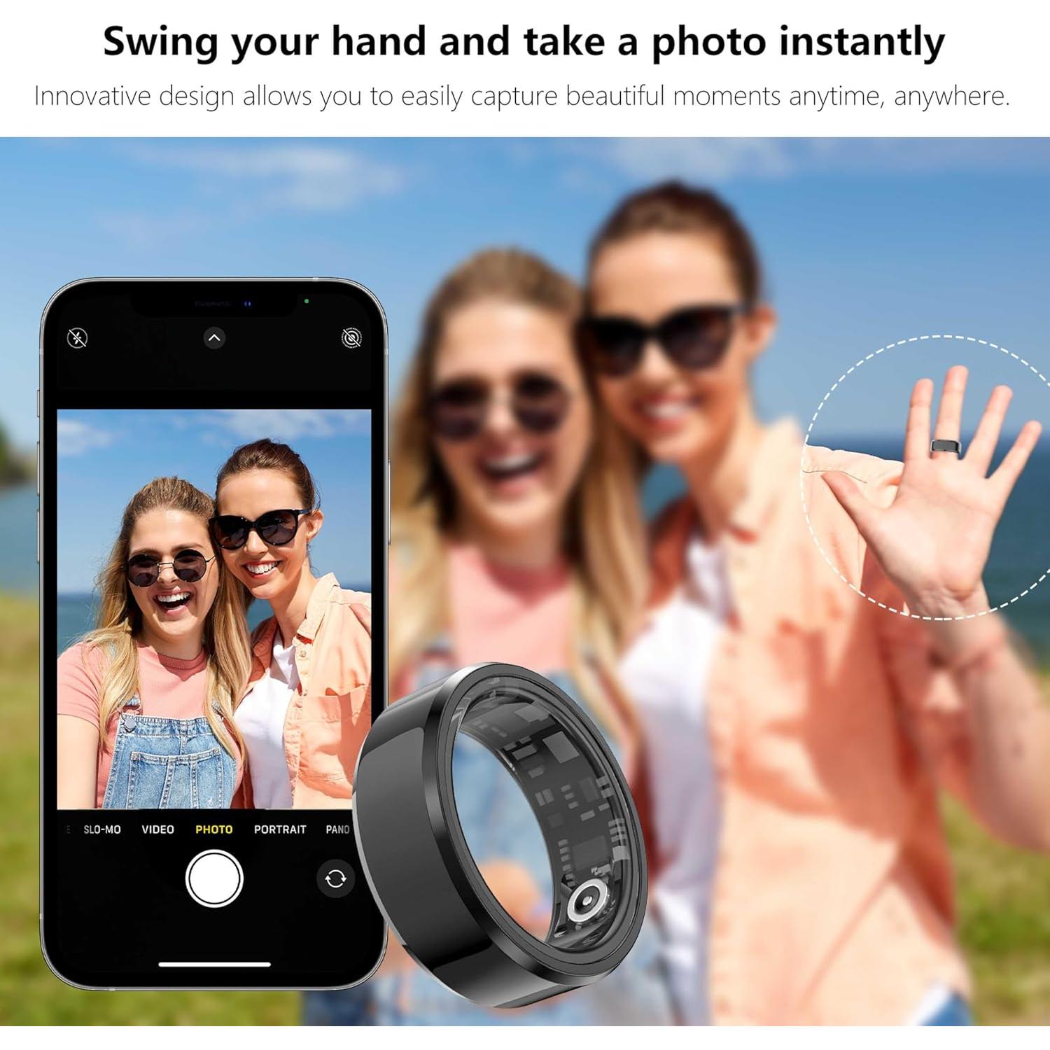 Anillo Inteligente Tulbeys US11 Negro - Monitor de Salud IP68