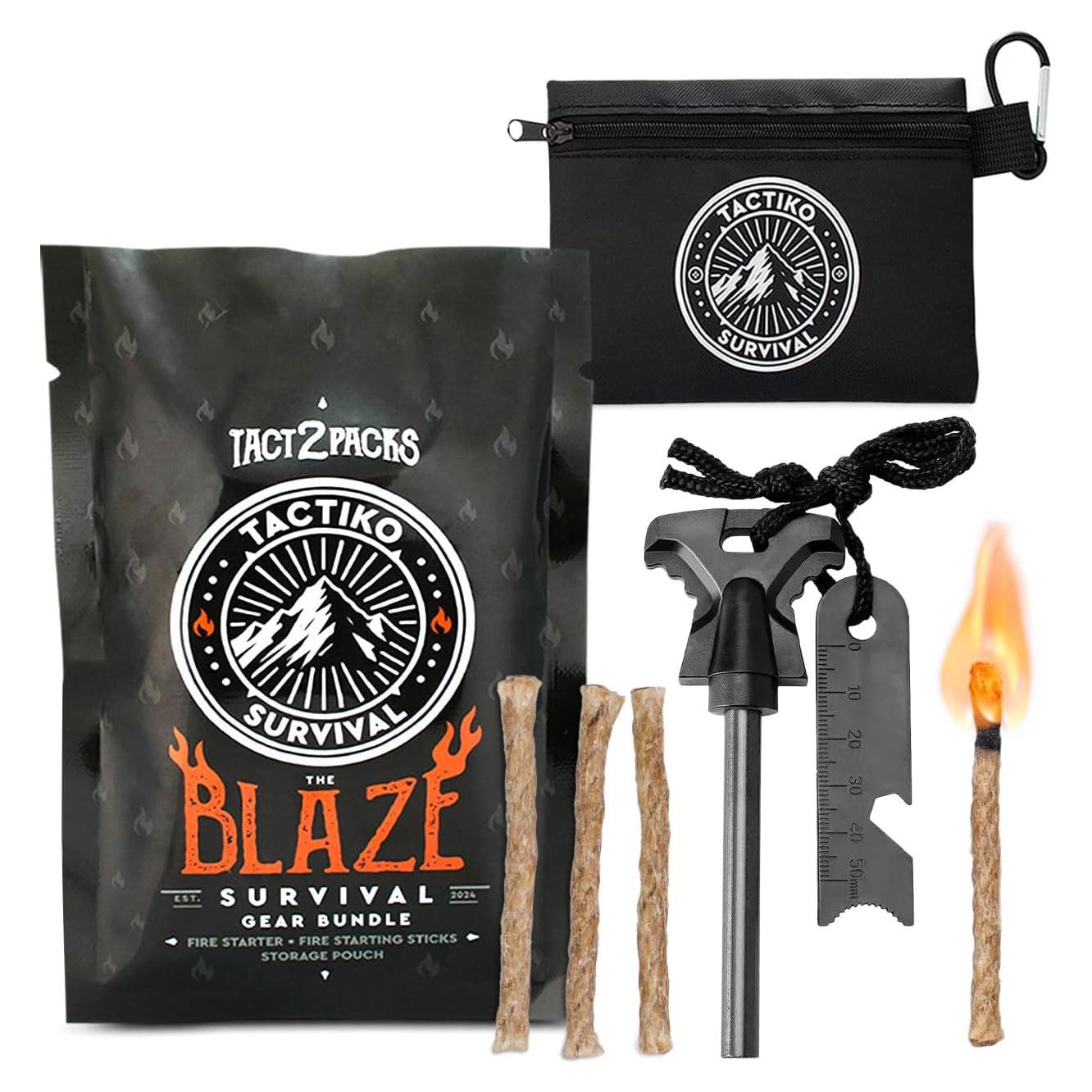 Kit de Encendido de Fuego Tactiko Blaze - Impermeable y Compacto