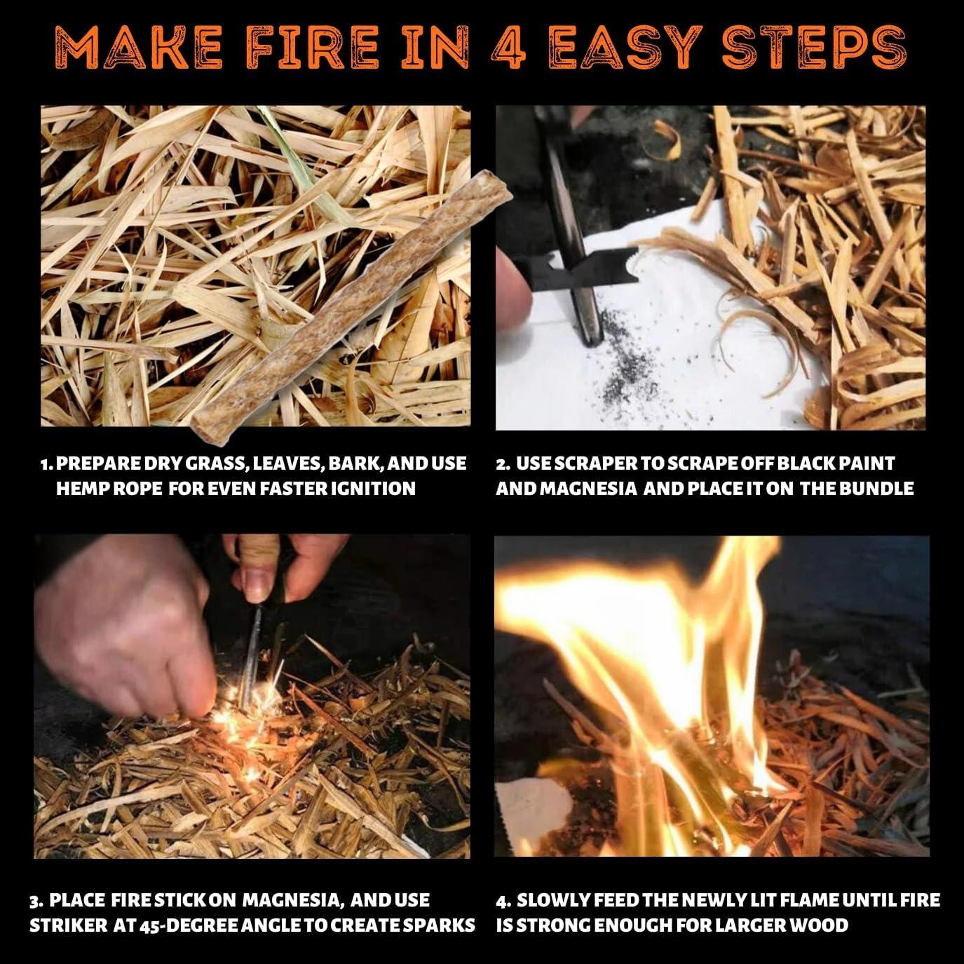 Kit de Encendido de Fuego Tactiko Blaze - Impermeable y Compacto