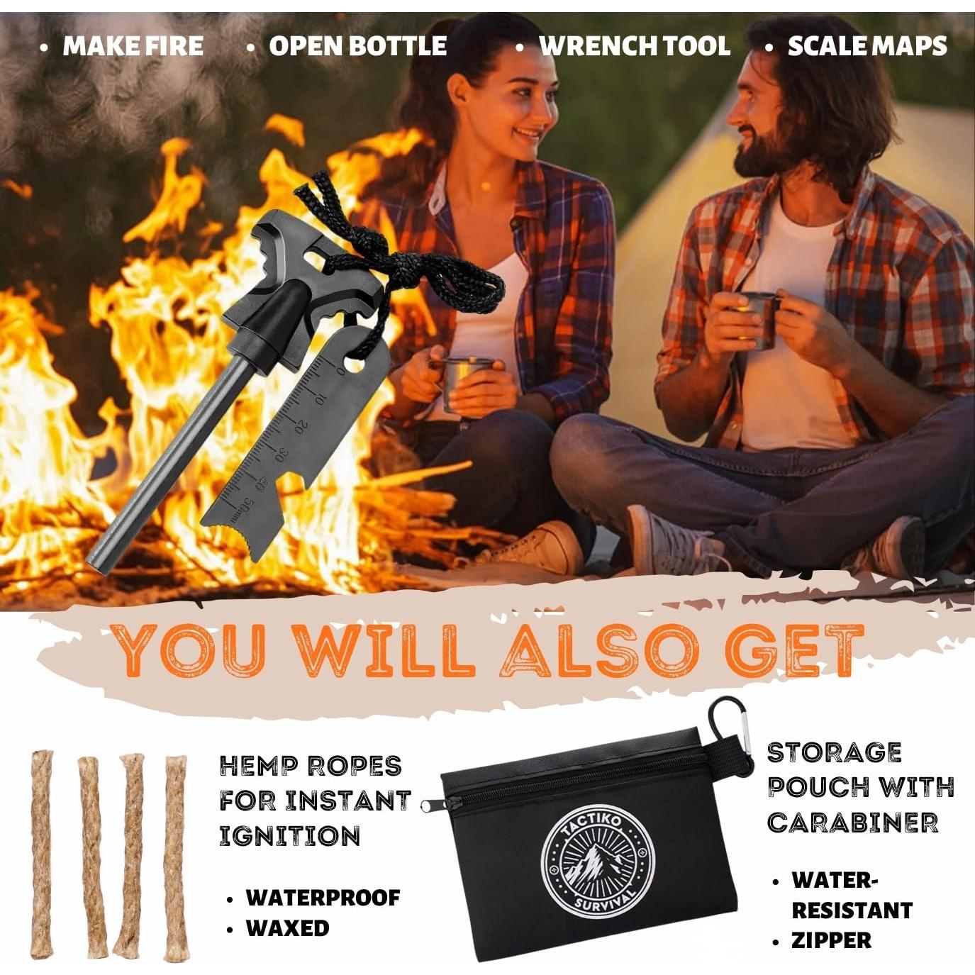 Kit de Encendido de Fuego Tactiko Blaze - Impermeable y Compacto