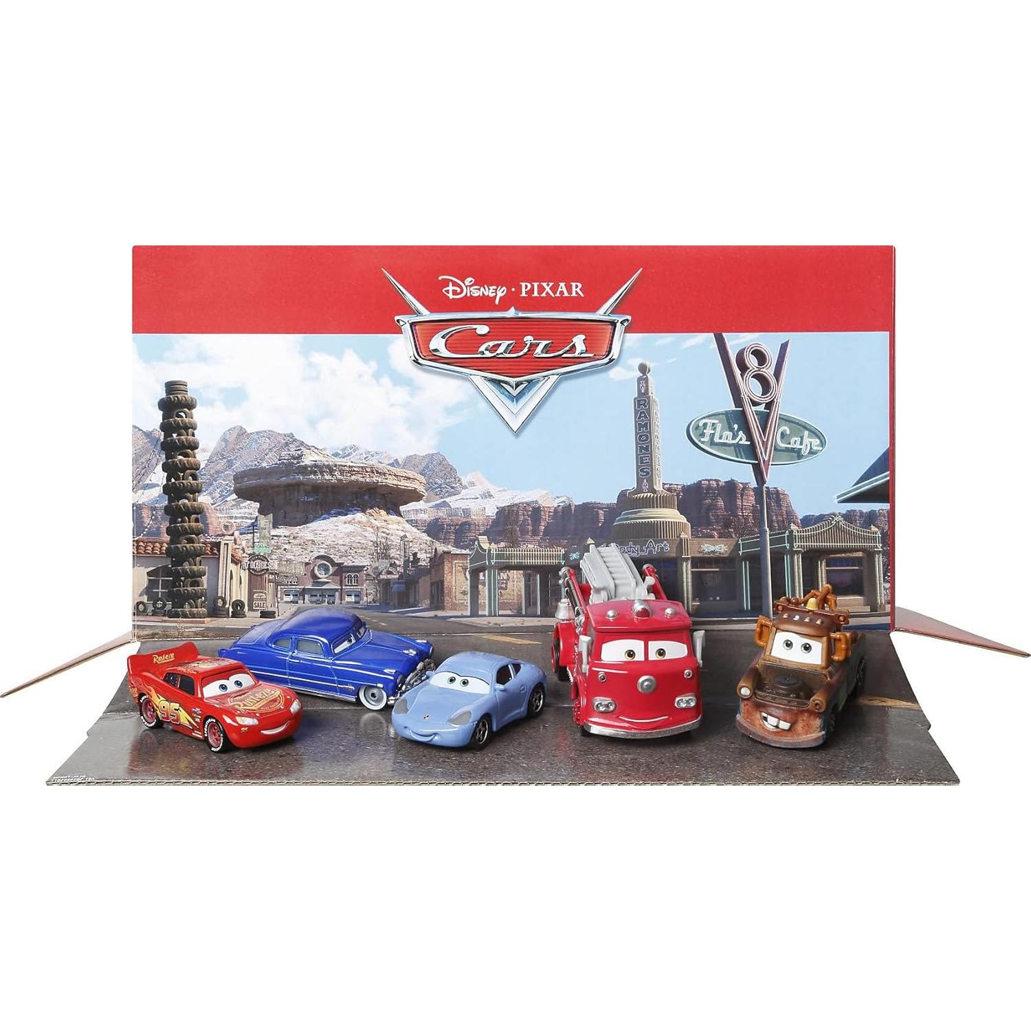 Set de 5 Vehículos Mattel Disney Pixar Cars con Camión Rojo