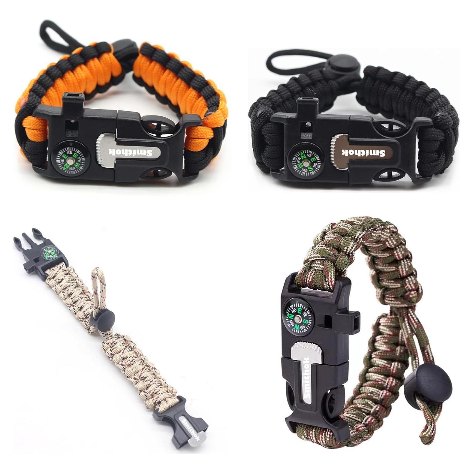 Pulsera de Supervivencia Smithok R10 - 4 en 1 Multicolor