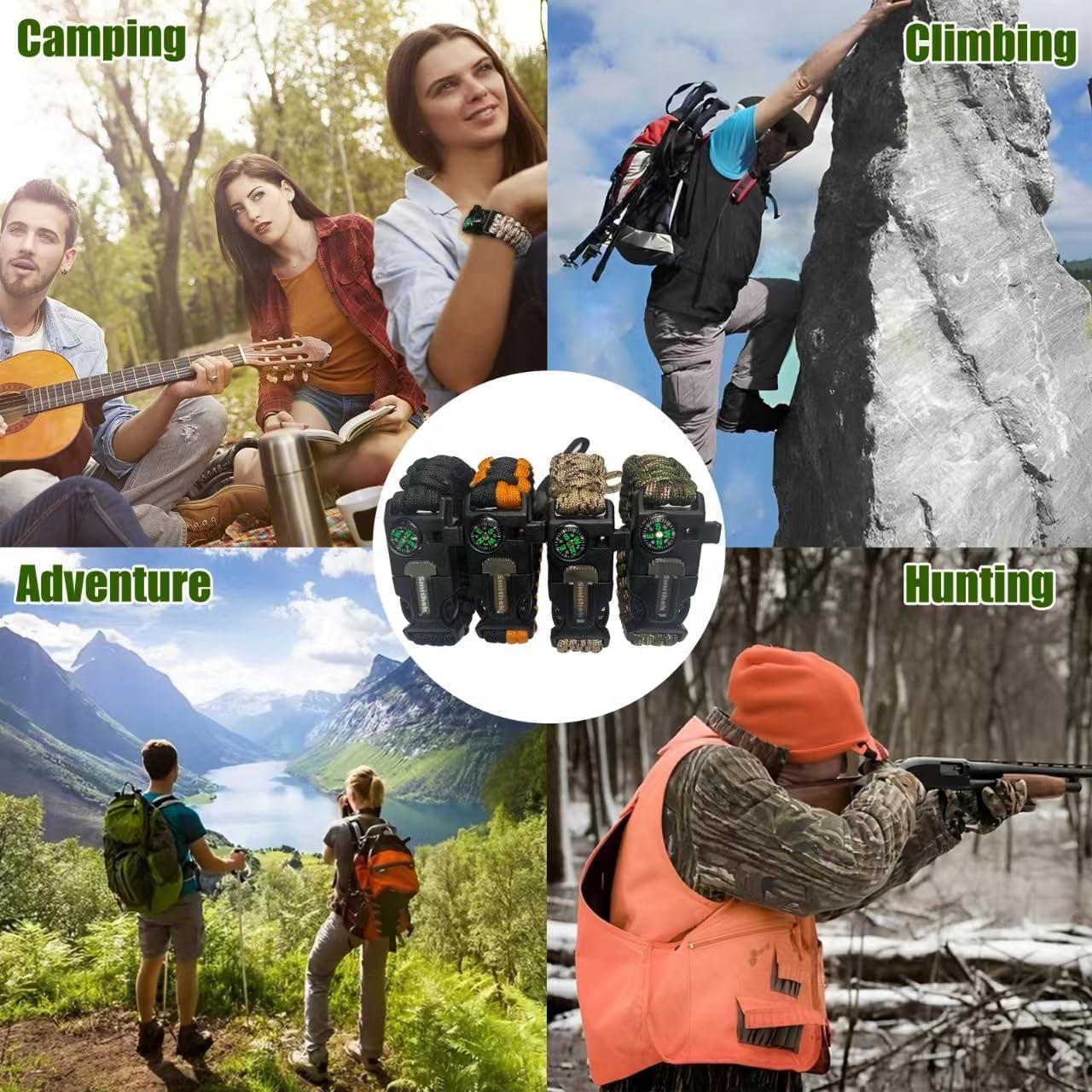 Pulsera de Supervivencia Smithok R10 - 4 en 1 Multicolor