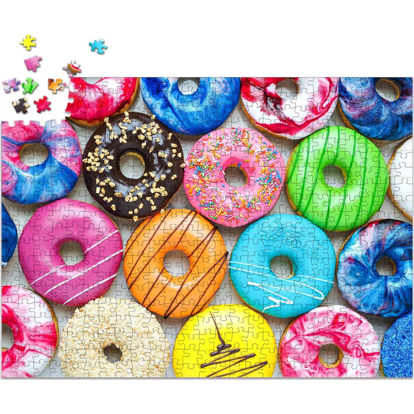 Rompecabezas de 500 Piezas Donas Fishwisdom 52x38 cm