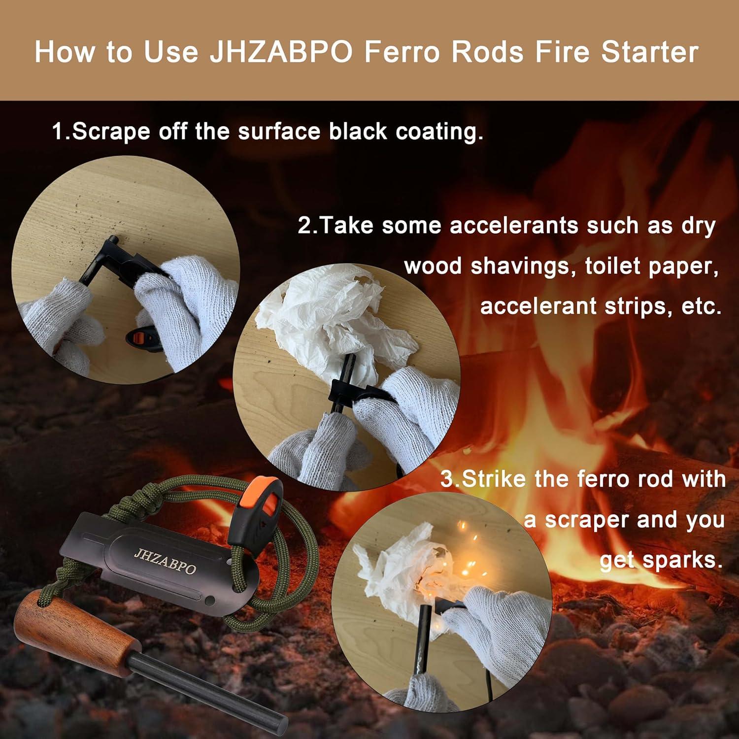 Kit de Supervivencia JHZABPO JH-2427 con Silbato y Paracord