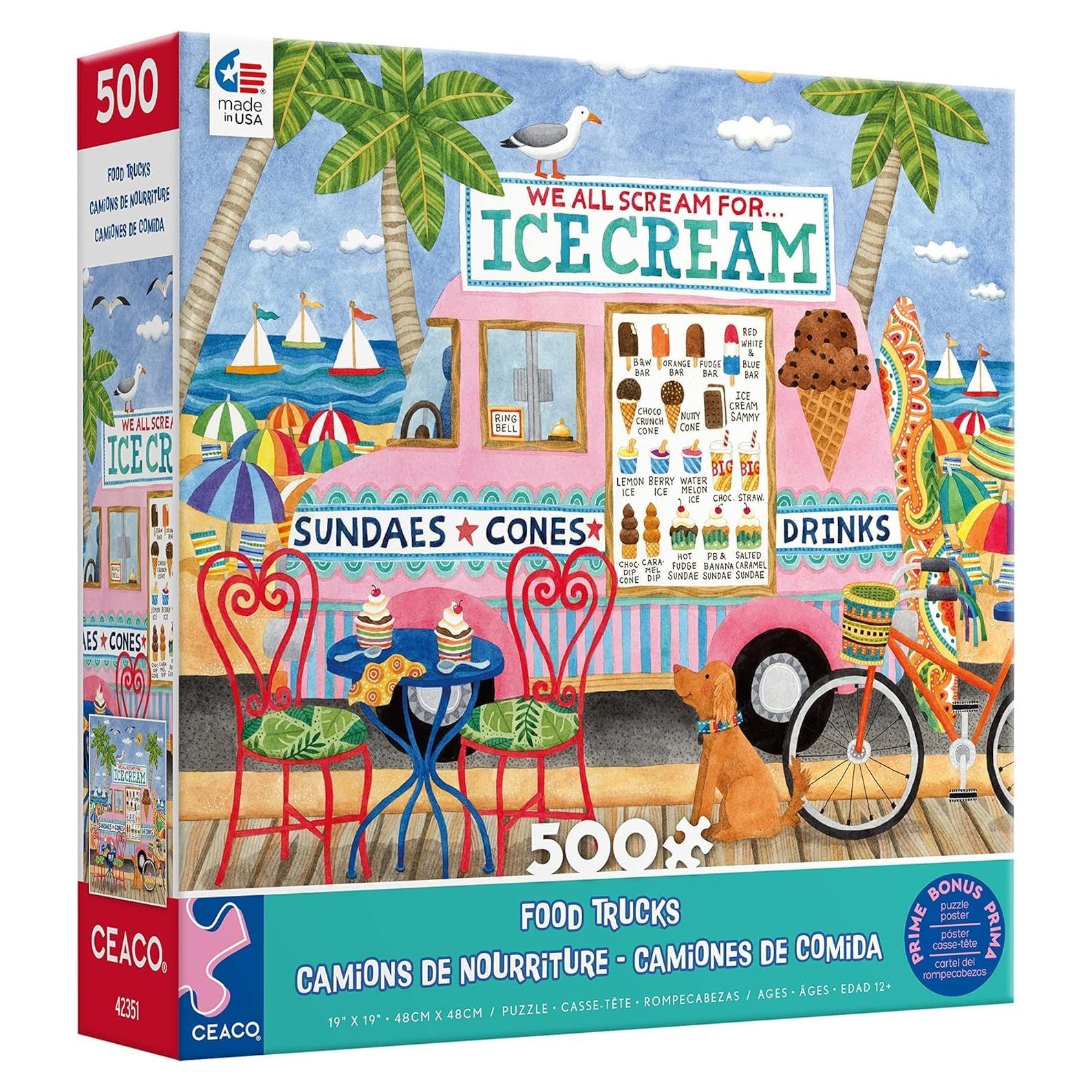 Rompecabezas Ceaco Camiones de Comida 500 Piezas Helados