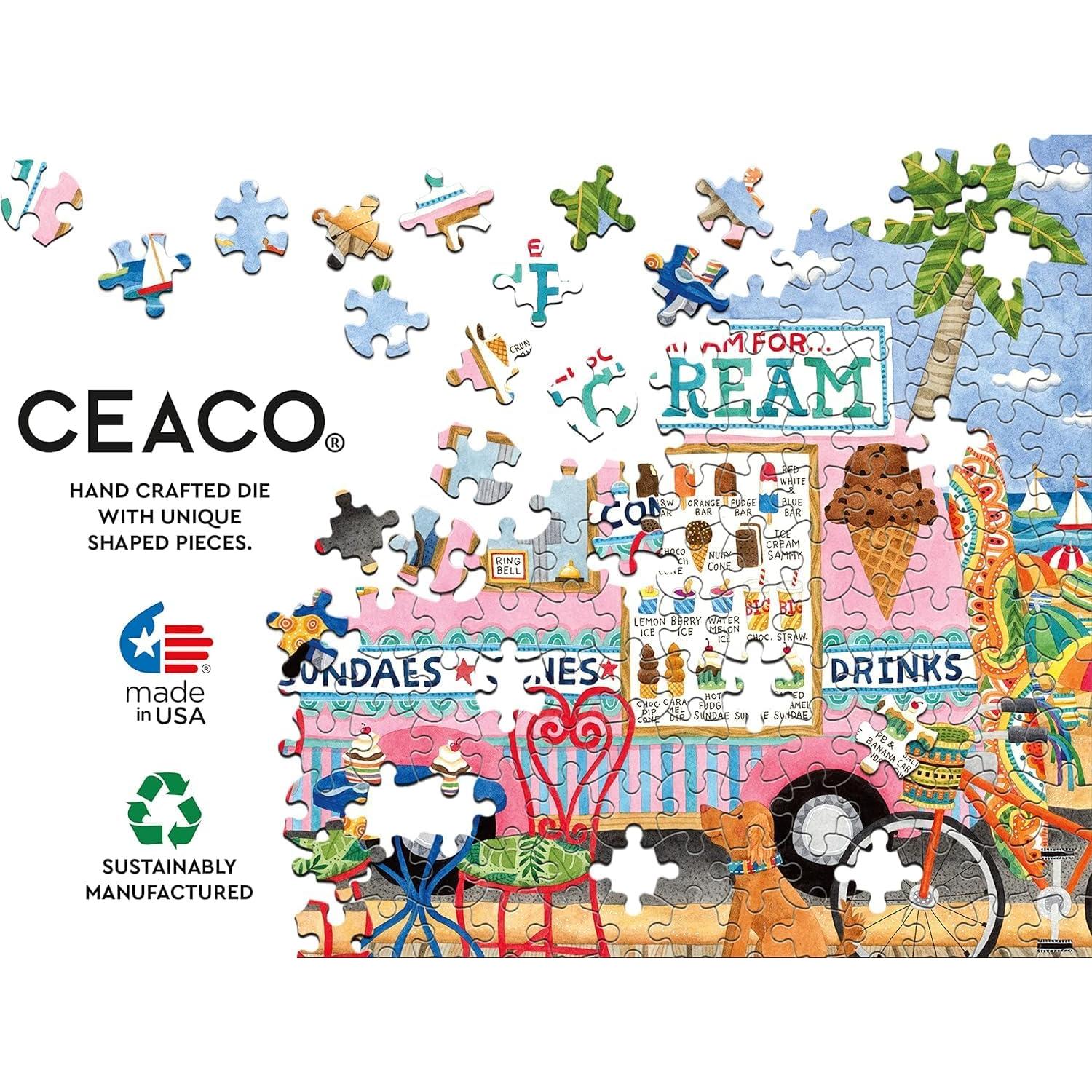 Rompecabezas Ceaco Camiones de Comida 500 Piezas Helados