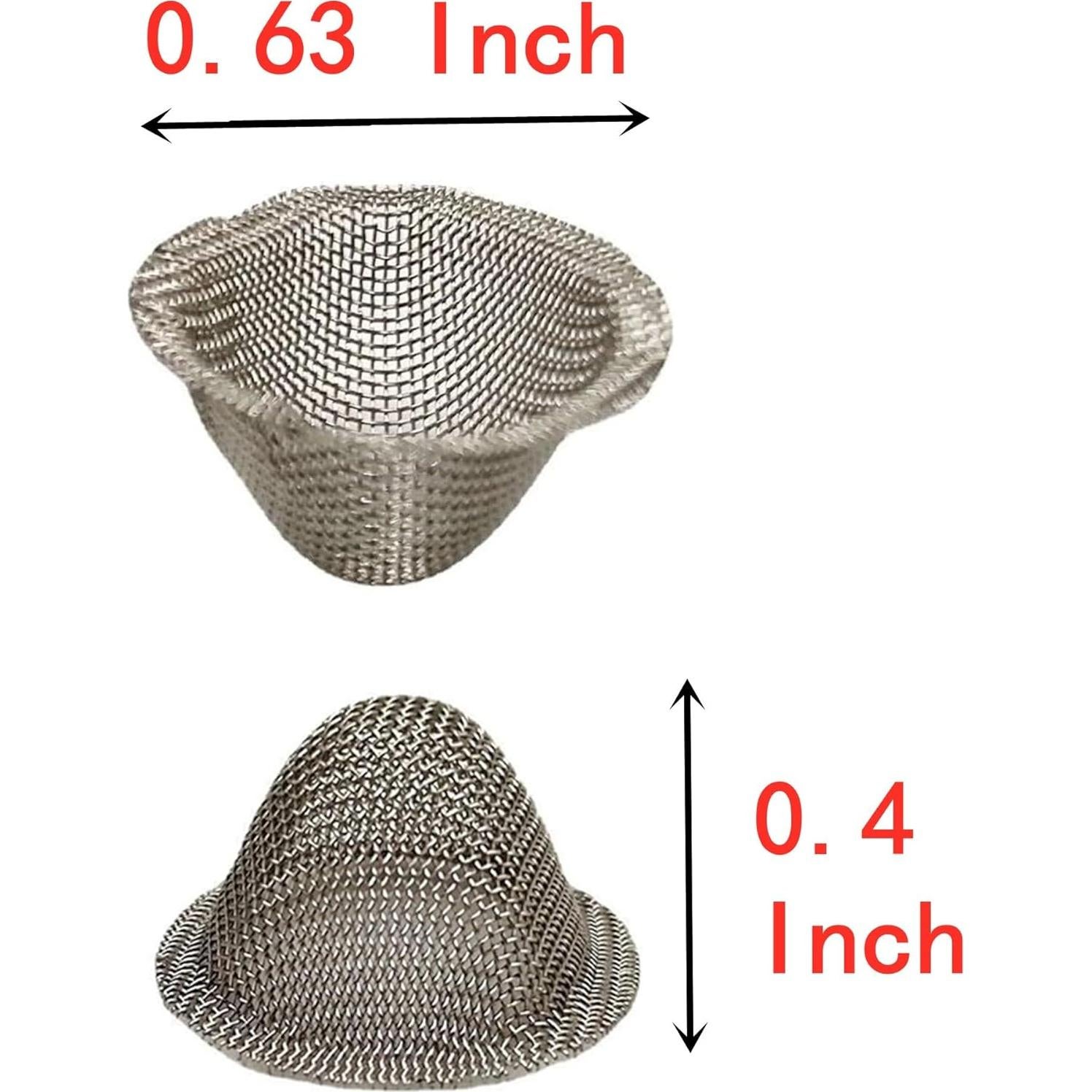 Pantallas de Tubo Ruilida 50 Piezas 1.27-1.59 cm Acero Inoxidable