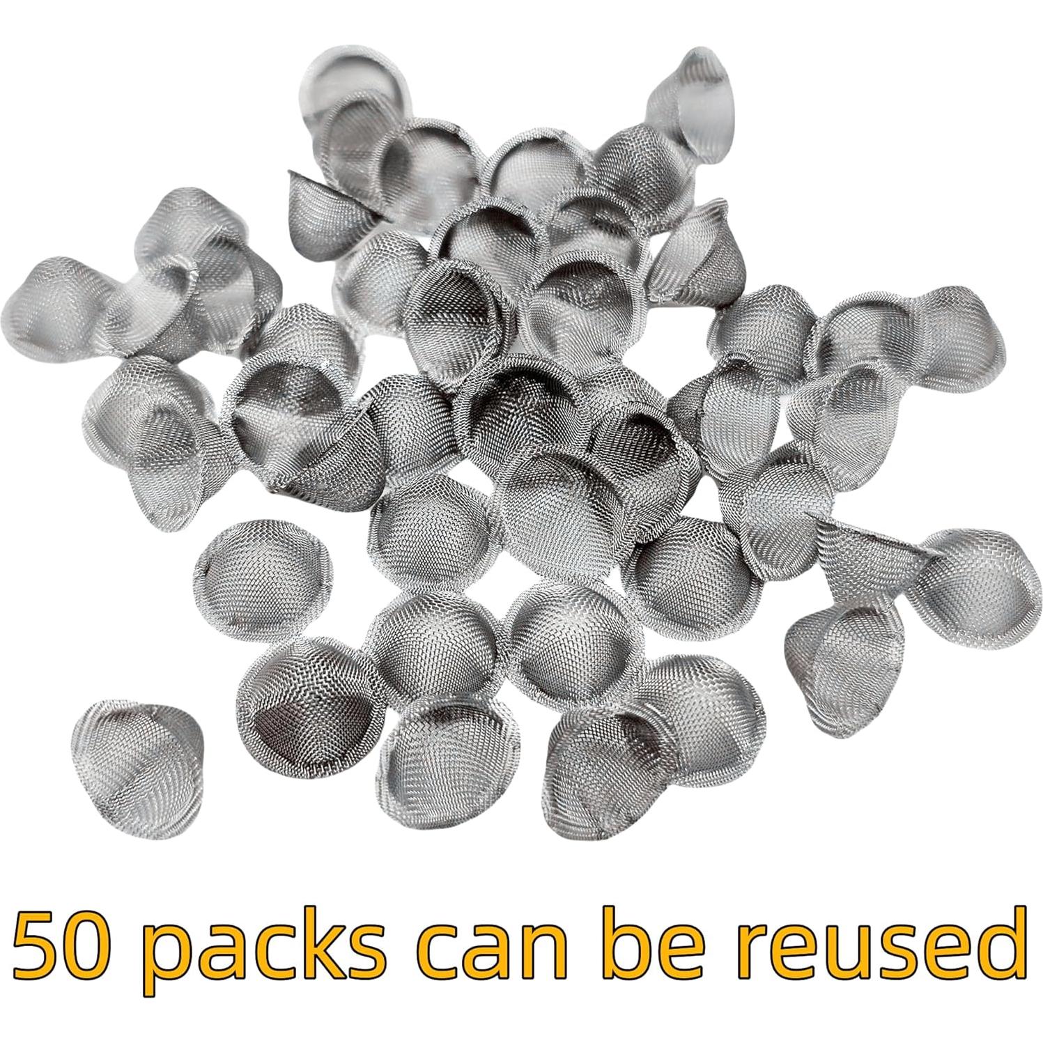 Pantallas de Tubo Ruilida 50 Piezas 1.27-1.59 cm Acero Inoxidable