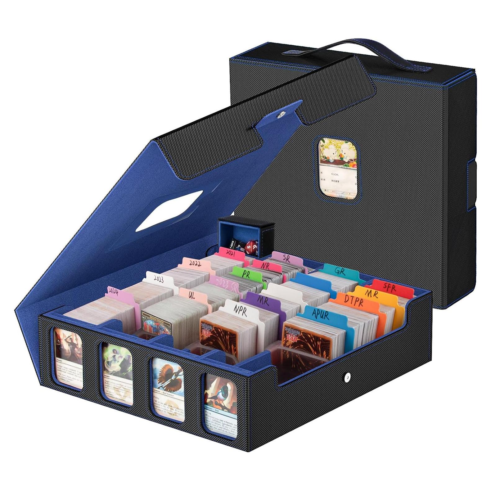 Caja de Almacenamiento de Cartas Gomyrod 3200+ con Asa y Divisores