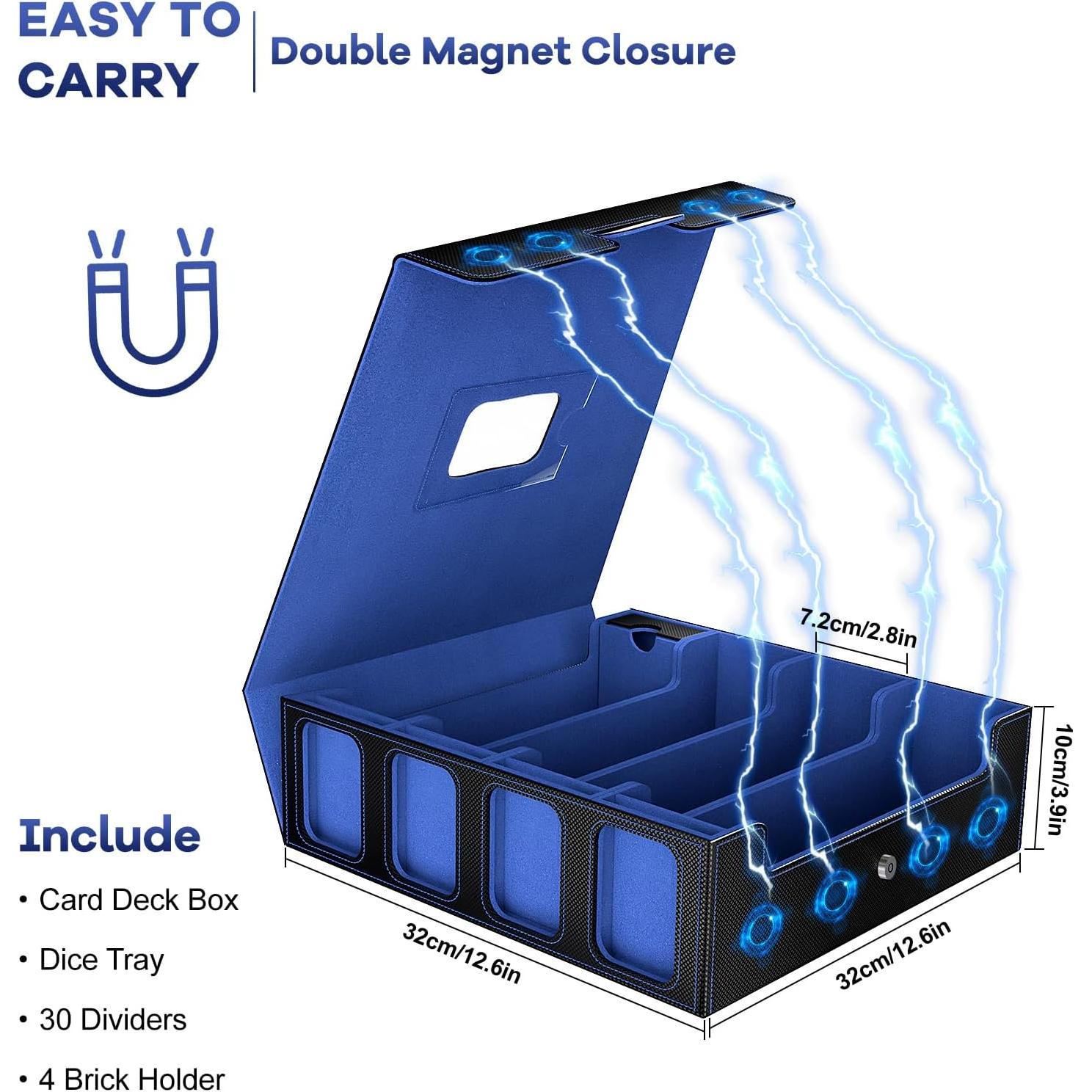 Caja de Almacenamiento de Cartas Gomyrod 3200+ con Asa y Divisores