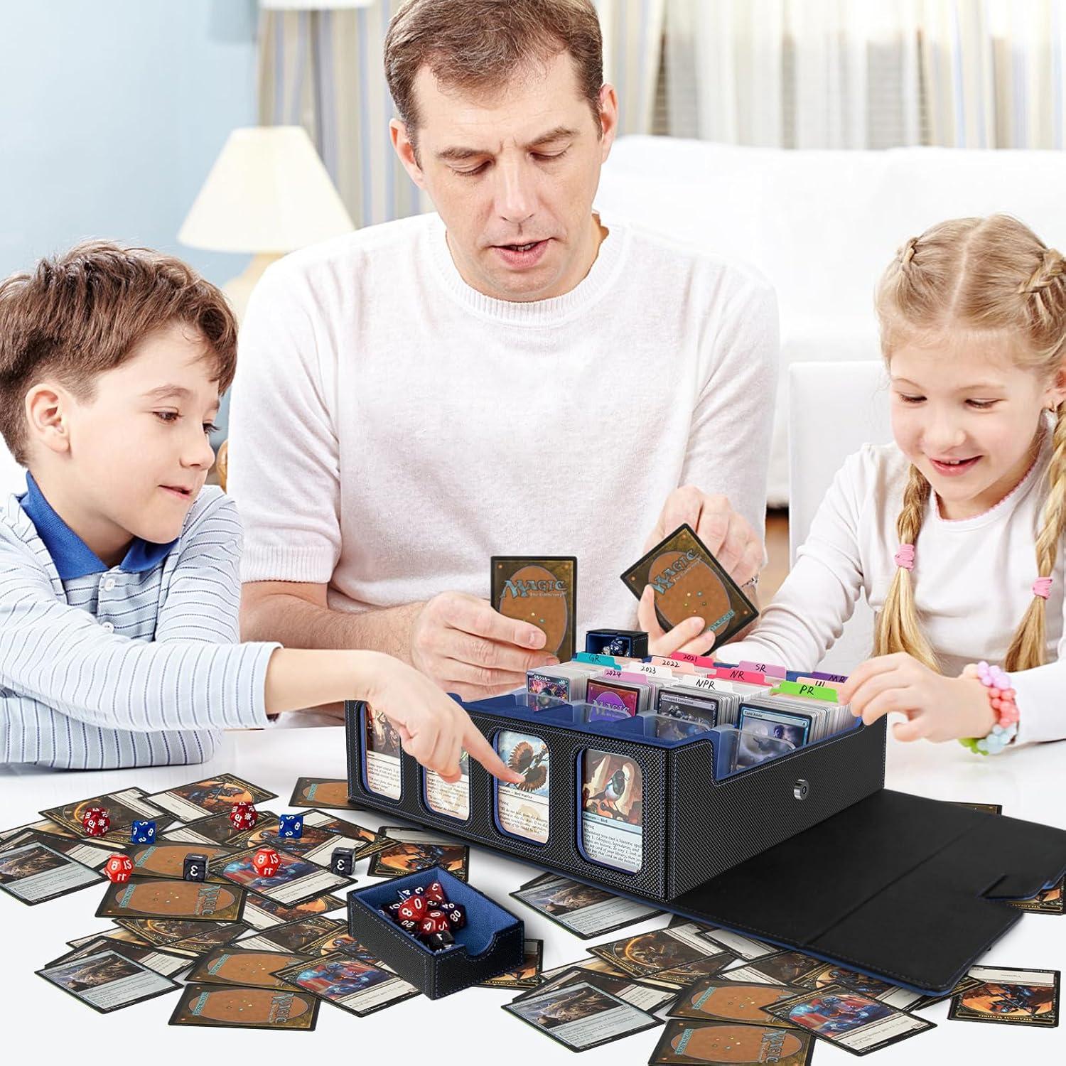 Caja de Almacenamiento de Cartas Gomyrod 3200+ con Asa y Divisores