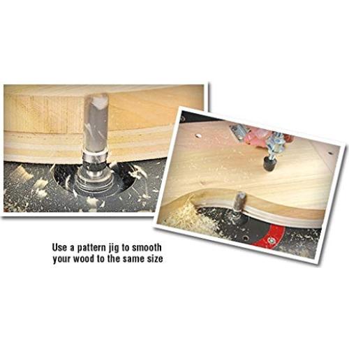 Fresa de Plantilla Amana Tool 45365 Carburo 2.54 cm