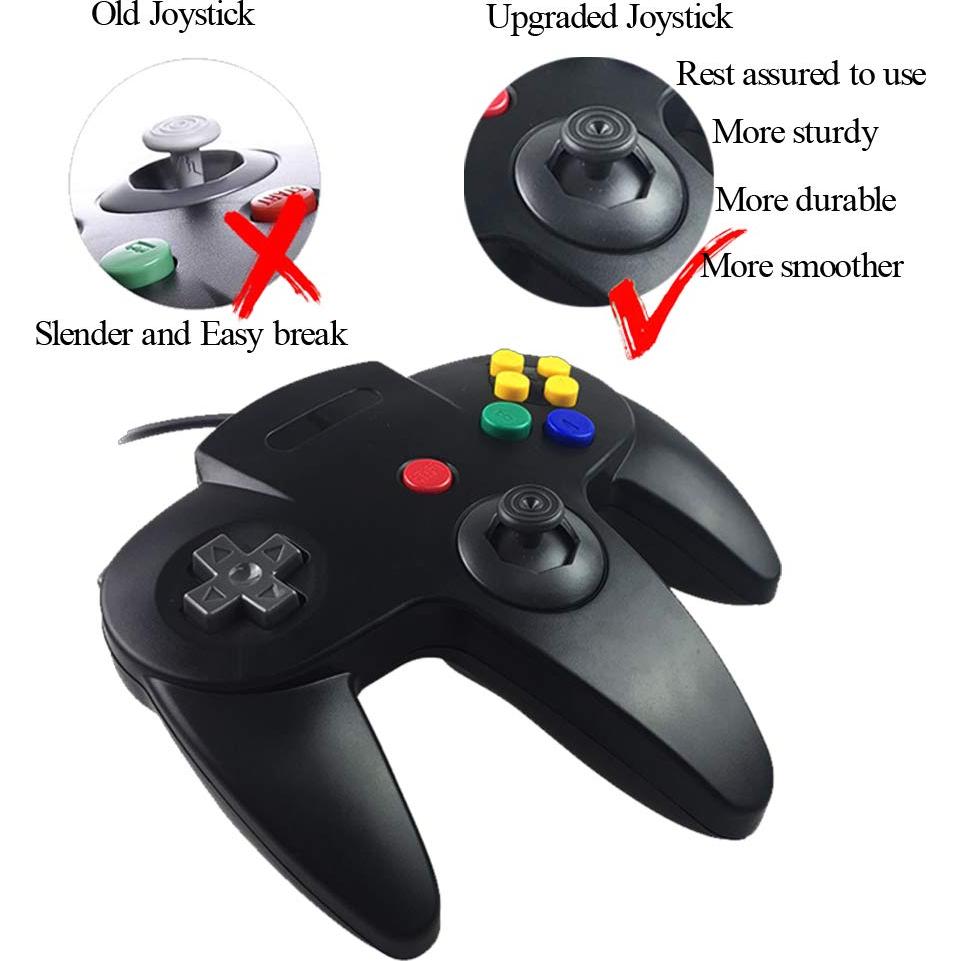 Controlador Tevodo N64 Mejorado con Joystick Analógico 1.8m
