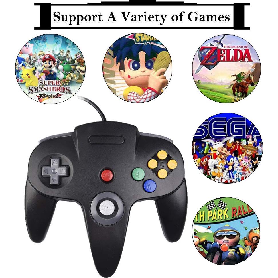 Controlador Tevodo N64 Mejorado con Joystick Analógico 1.8m