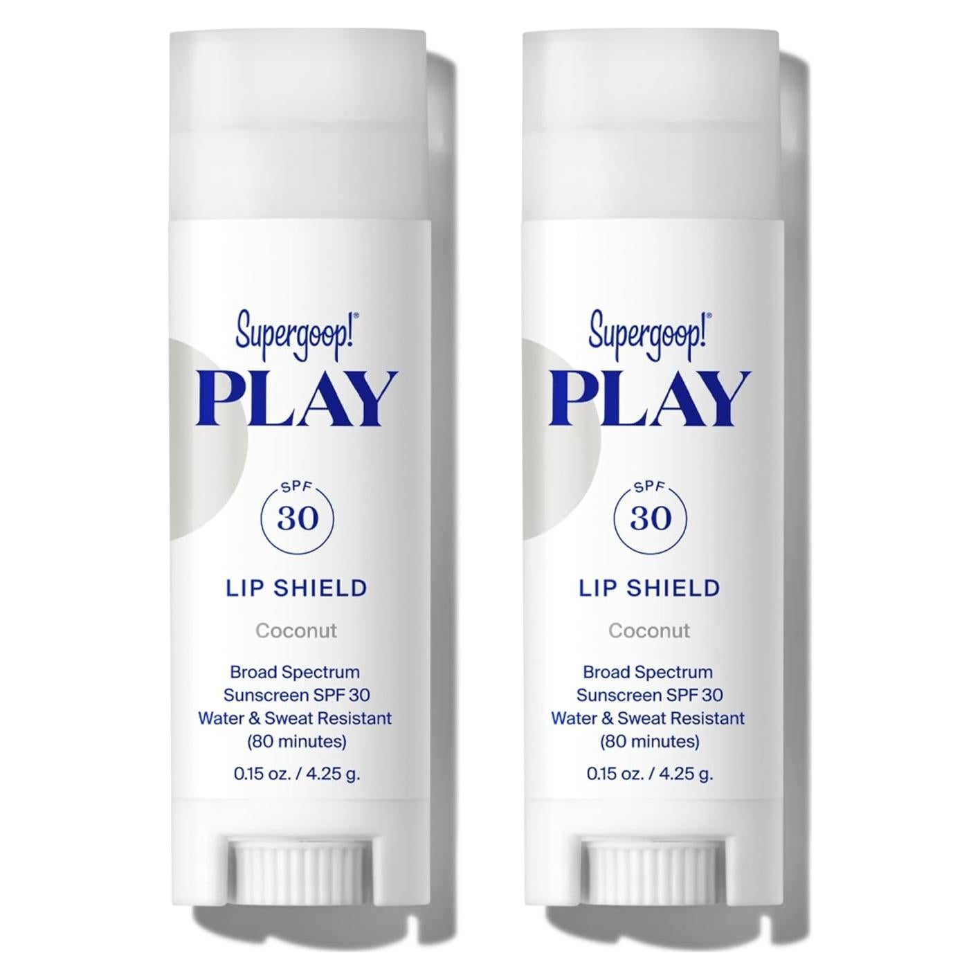 Bálsamo Labial Hidratante Supergoop! PLAY SPF 30 Coco - 2 Unidades