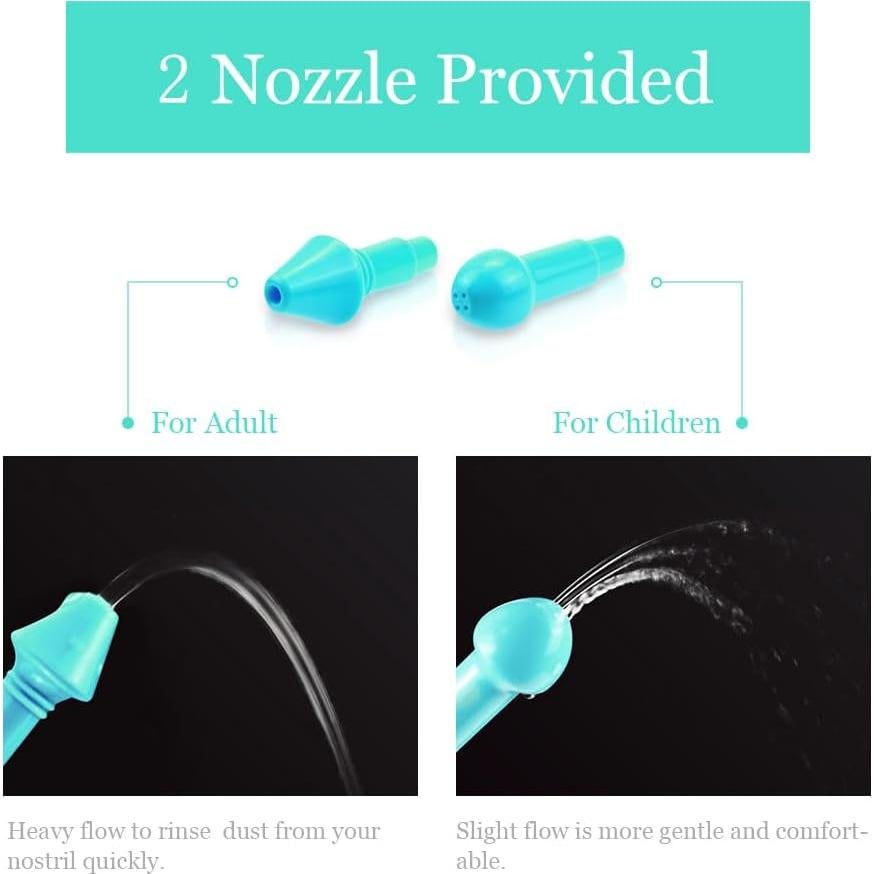 Botella de Lavado Nasal Waterpulse 300ml Verde para Adultos y Niños