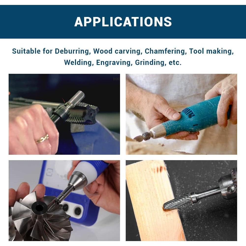 Bits de Carburo de Tungsteno Benchmark Abrasives 6 cm Doble Corte