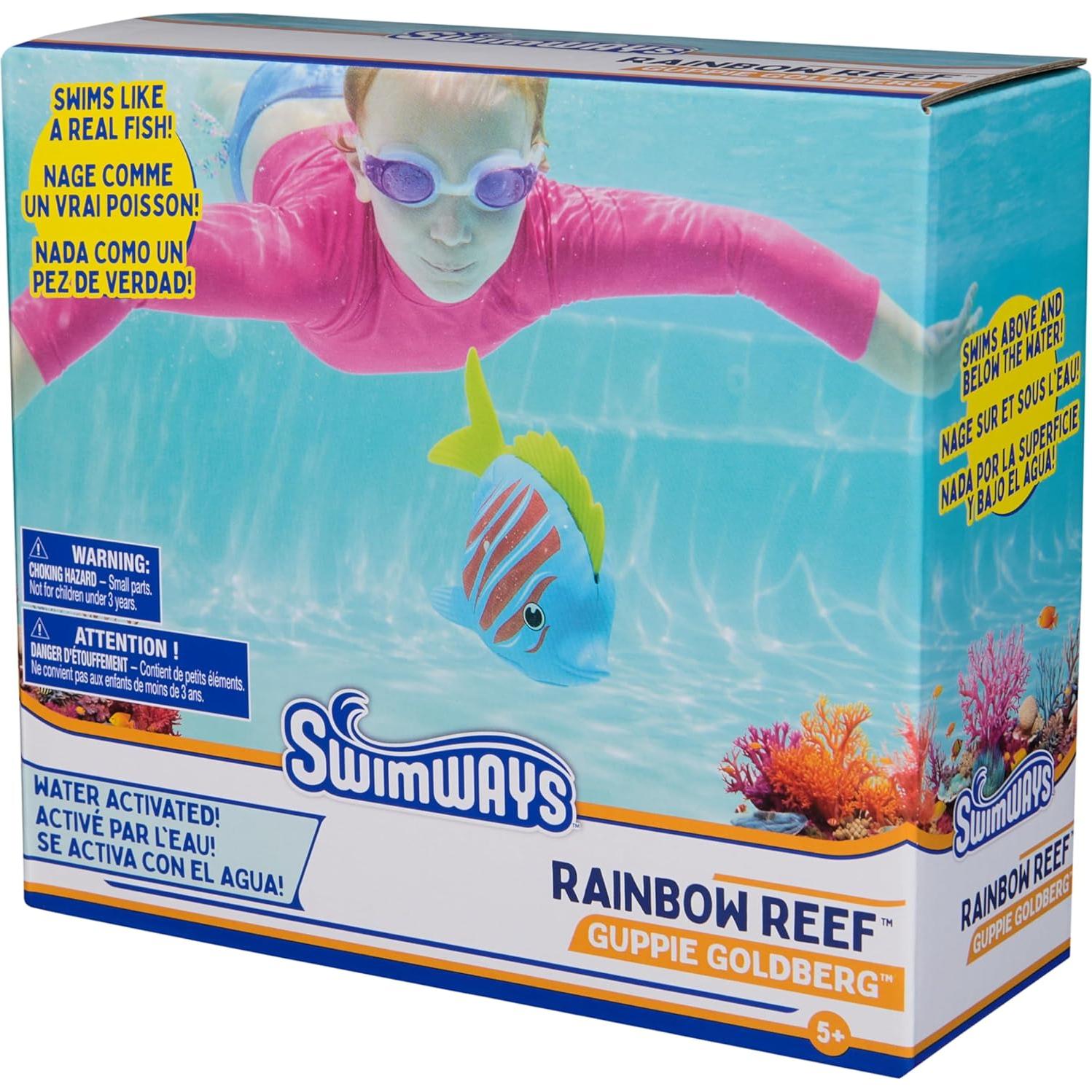 Juguete Acuático SwimWays Rainbow Reef Guppie Goldberg