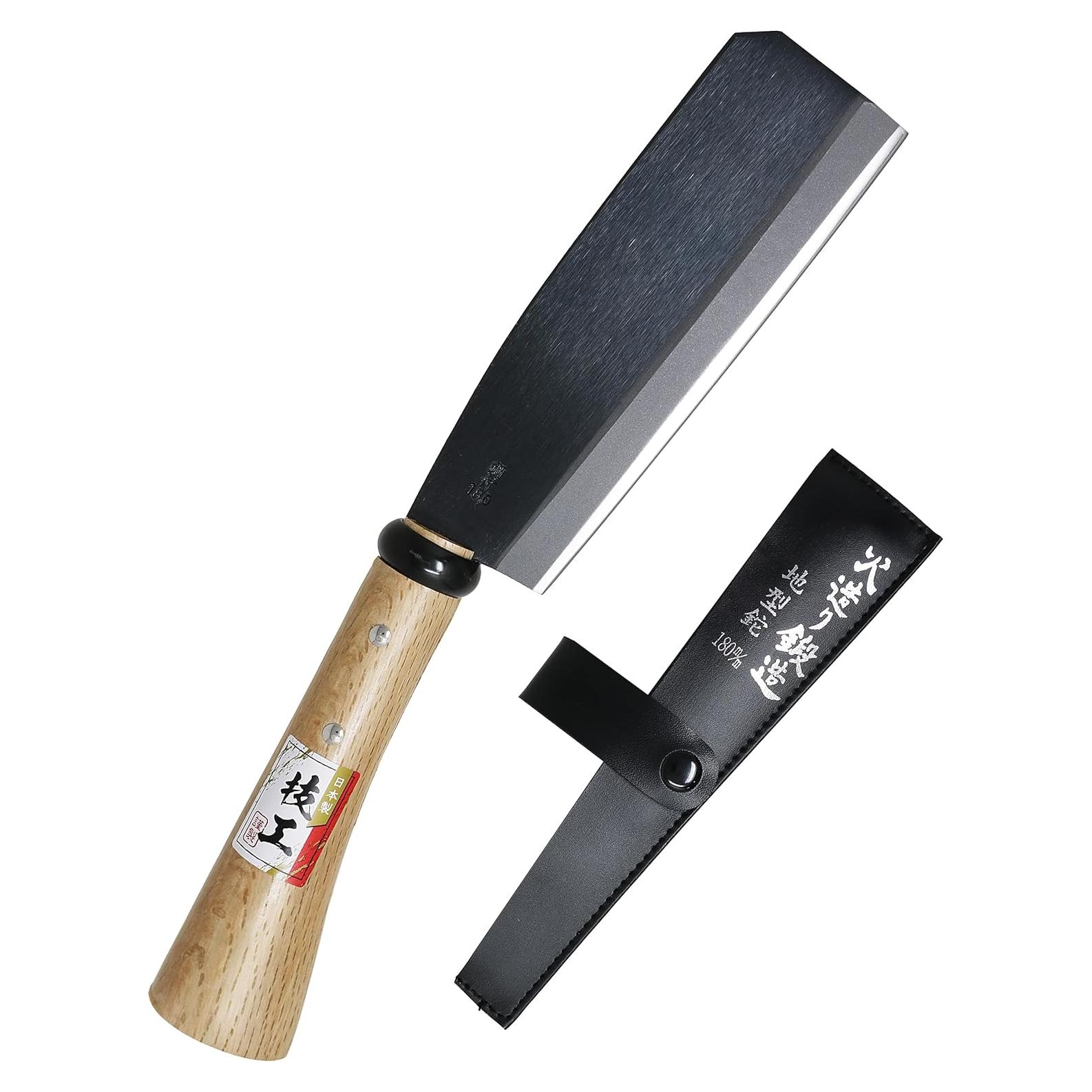 Hacha NATA KAKURI Japonesa 17.78 cm Filo Simple Mango Madera