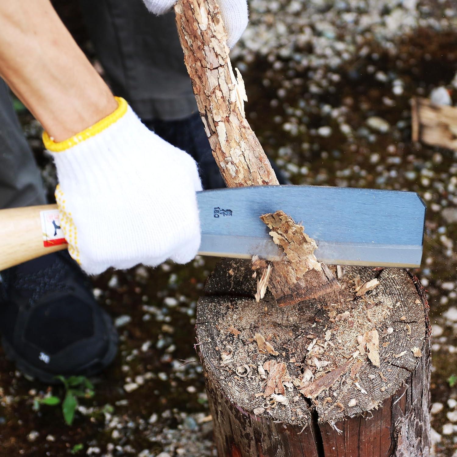 Hacha NATA KAKURI Japonesa 17.78 cm Filo Simple Mango Madera