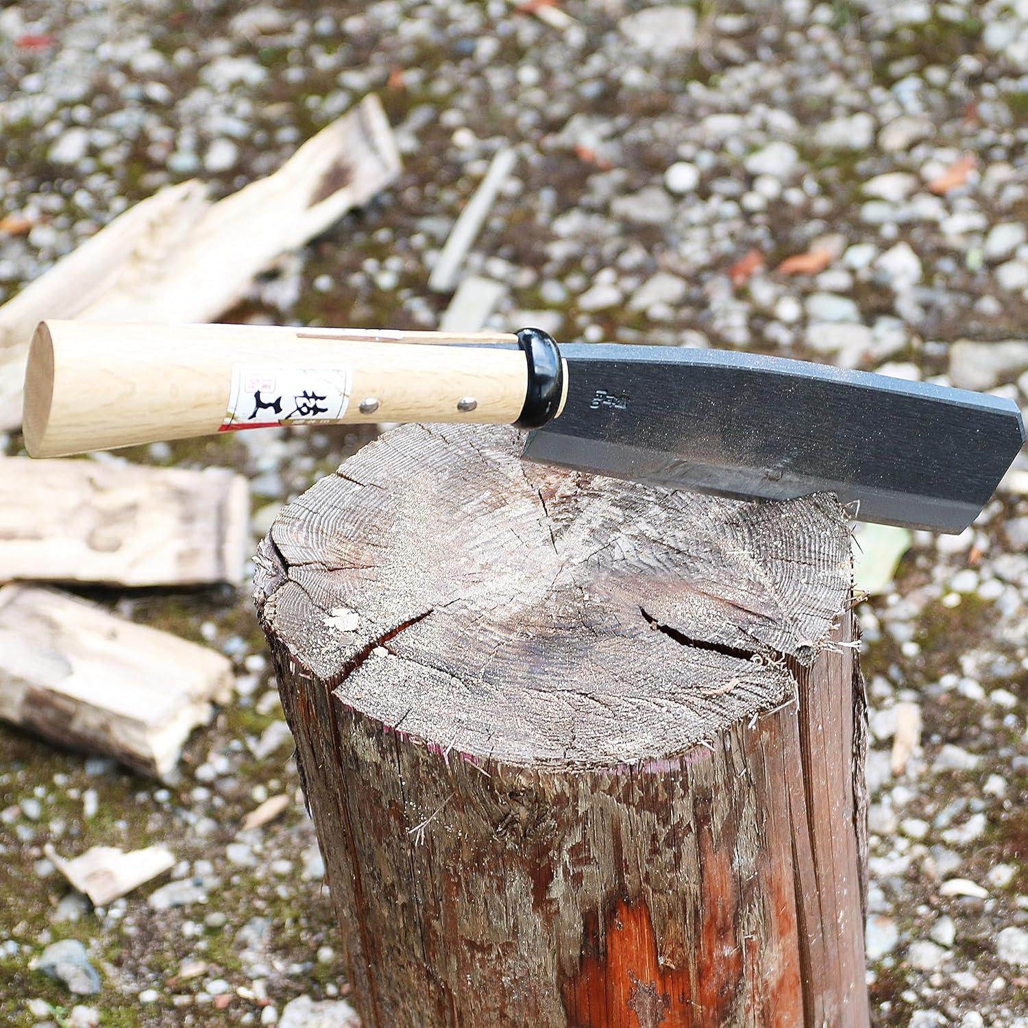 Hacha NATA KAKURI Japonesa 17.78 cm Filo Simple Mango Madera