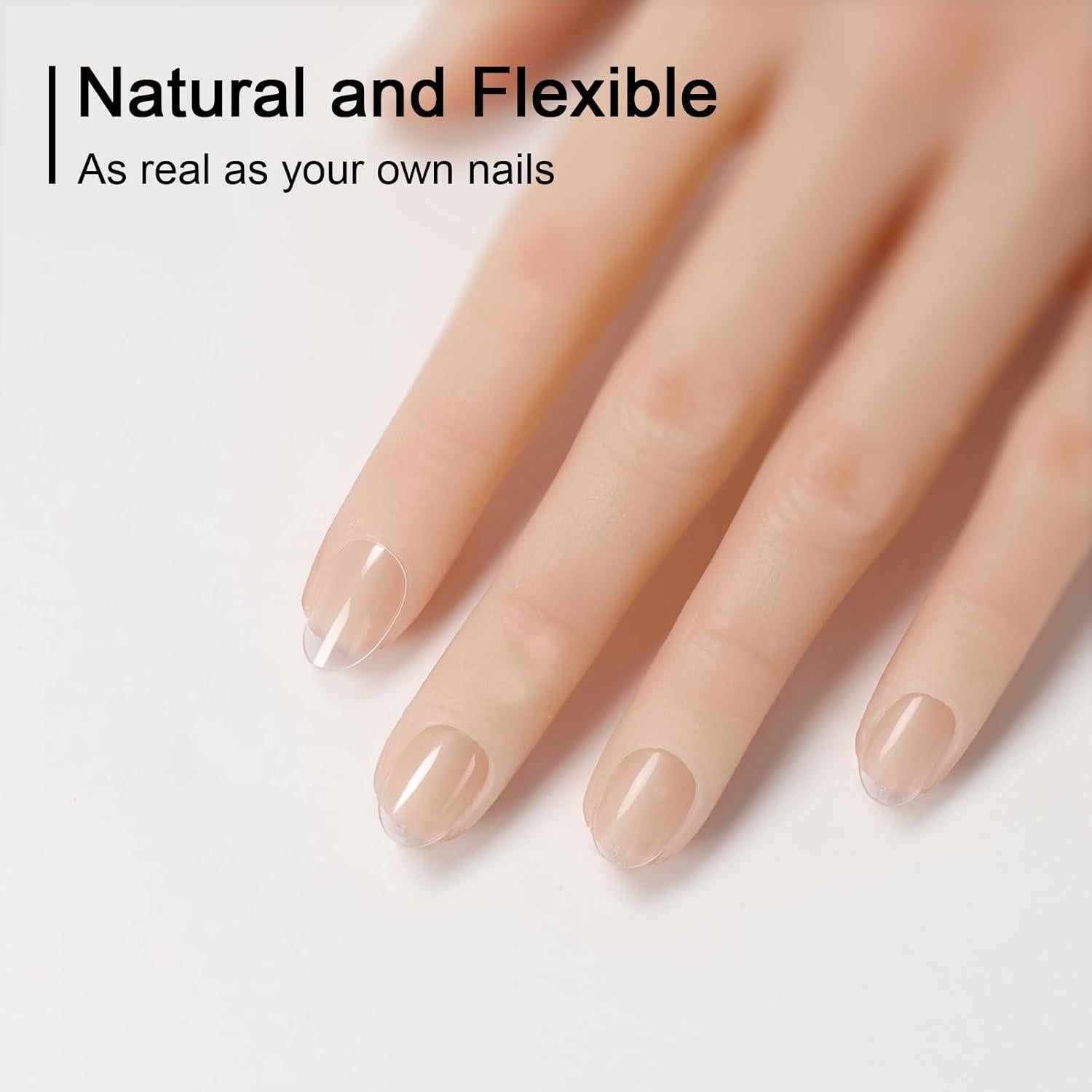 Consejos de Uñas Falsas GazePlus Almendra Cortos 750 pcs