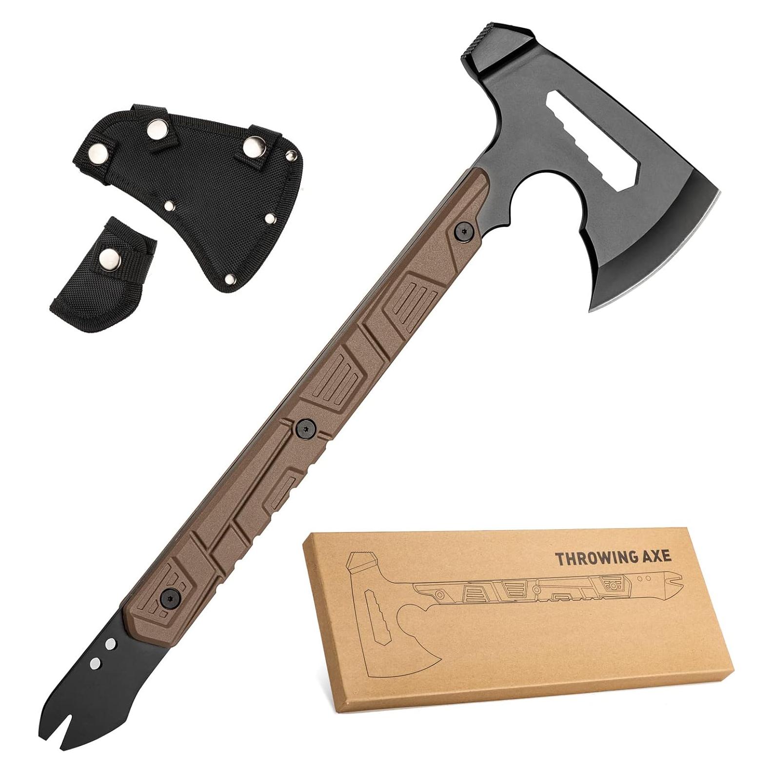 Hacha de Camping Zenhosit 44.5 cm con Funda de Nylon