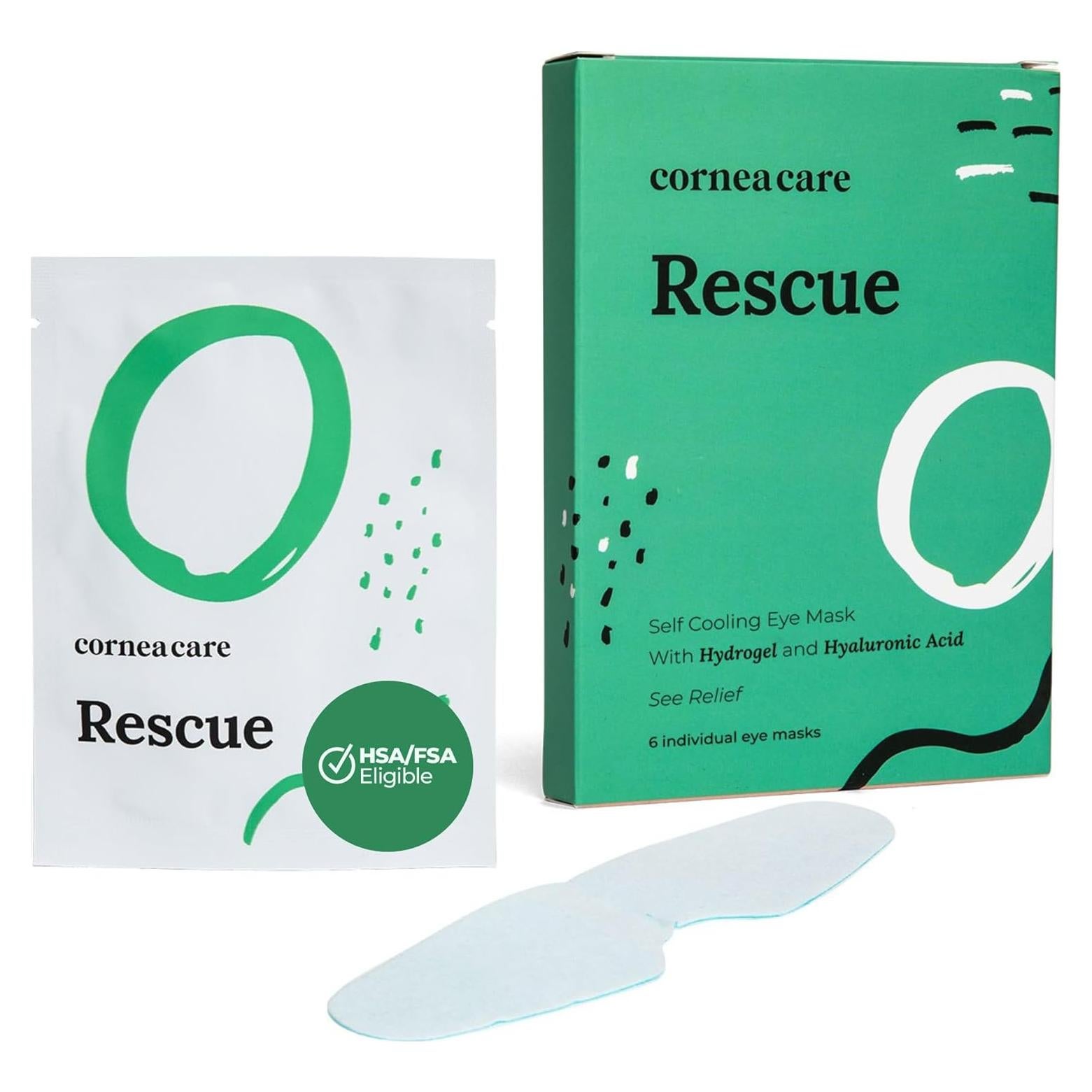 Compresas Frías para Ojos Rescate - 6 Unidades Hidrogel